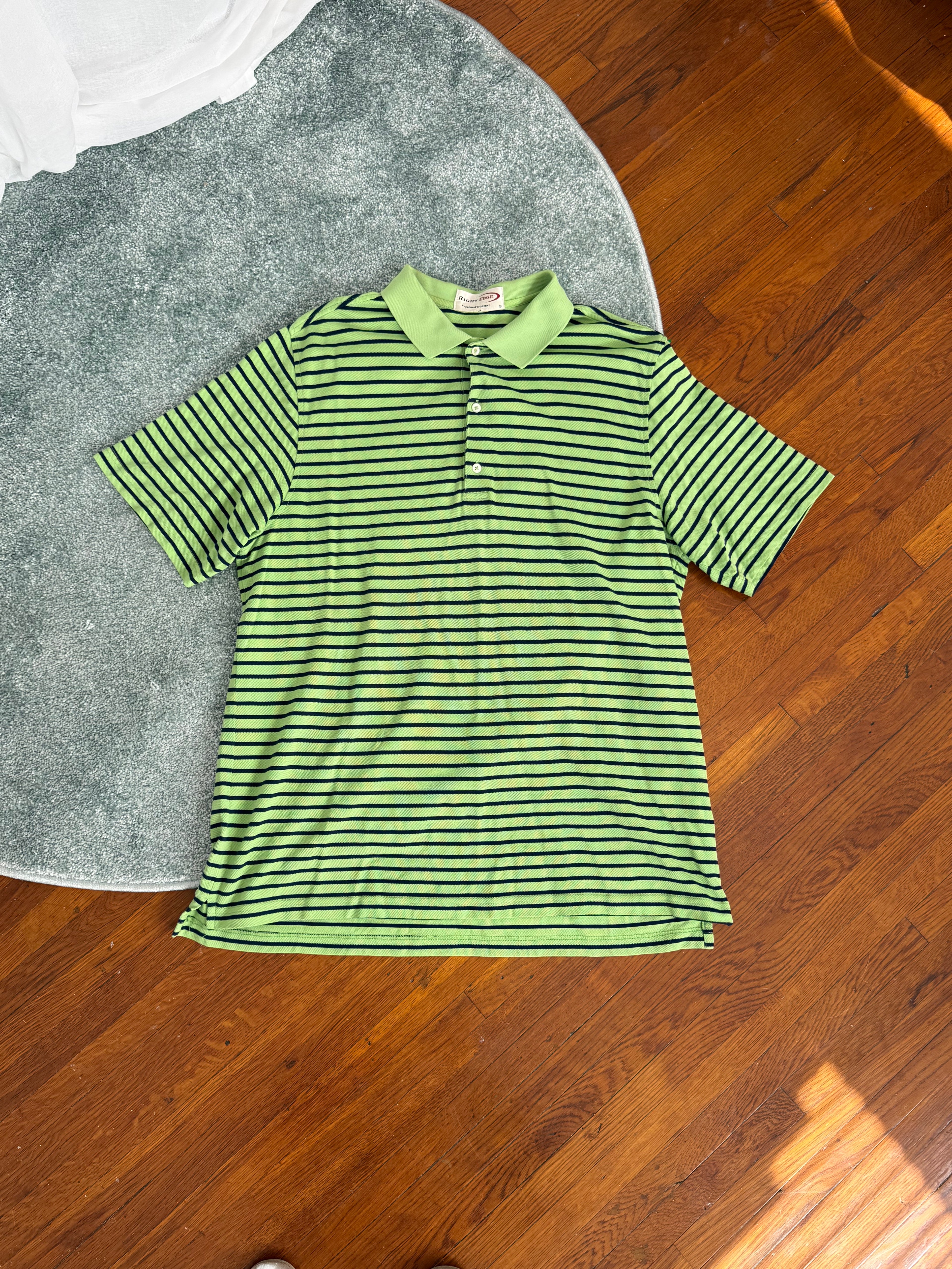 ✧ ☆ striped green polo shirt ☆ ✧