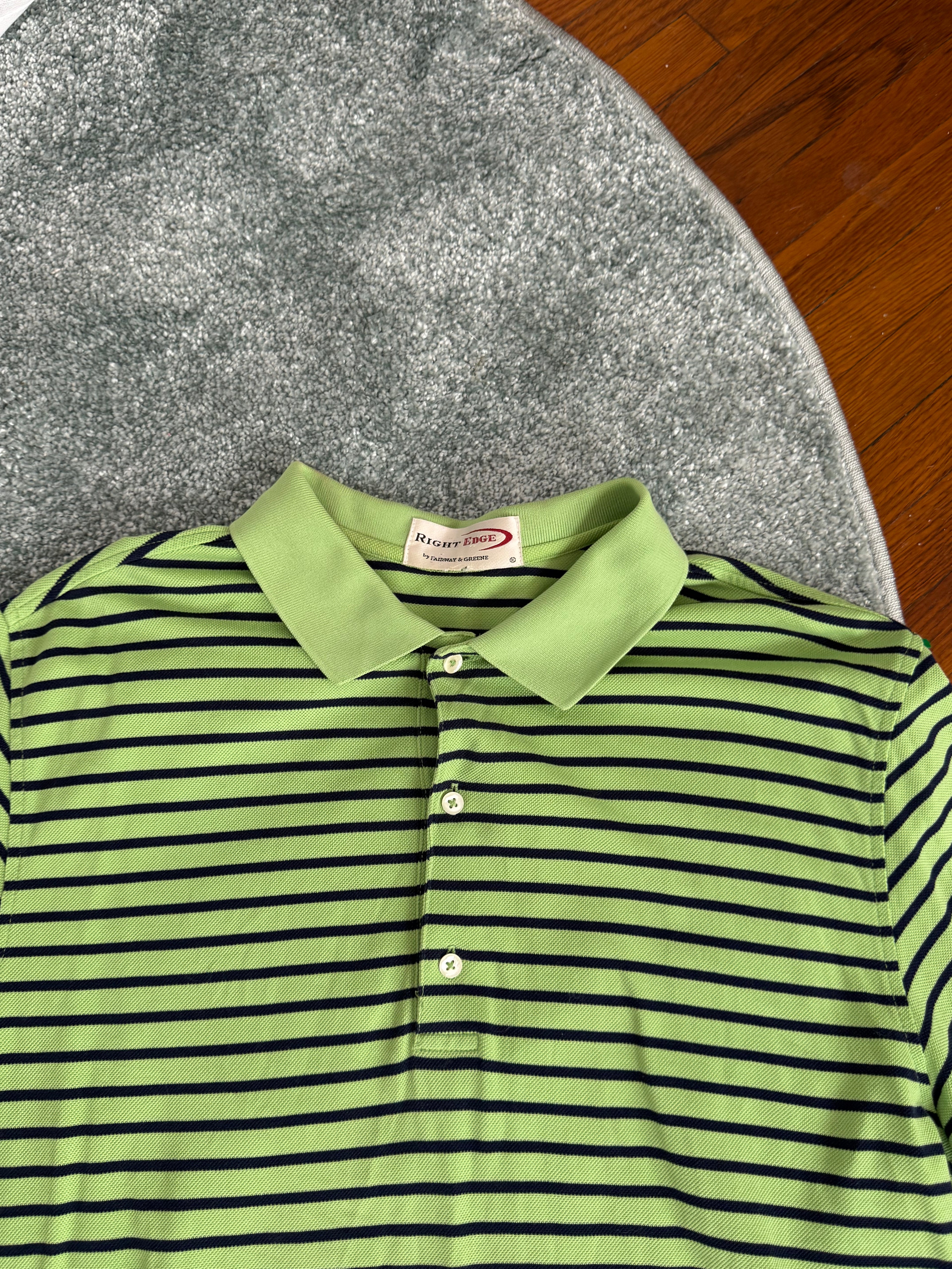 ✧ ☆ striped green polo shirt ☆ ✧
