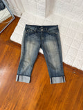 ☆ vintage cuffed denim capris ☆