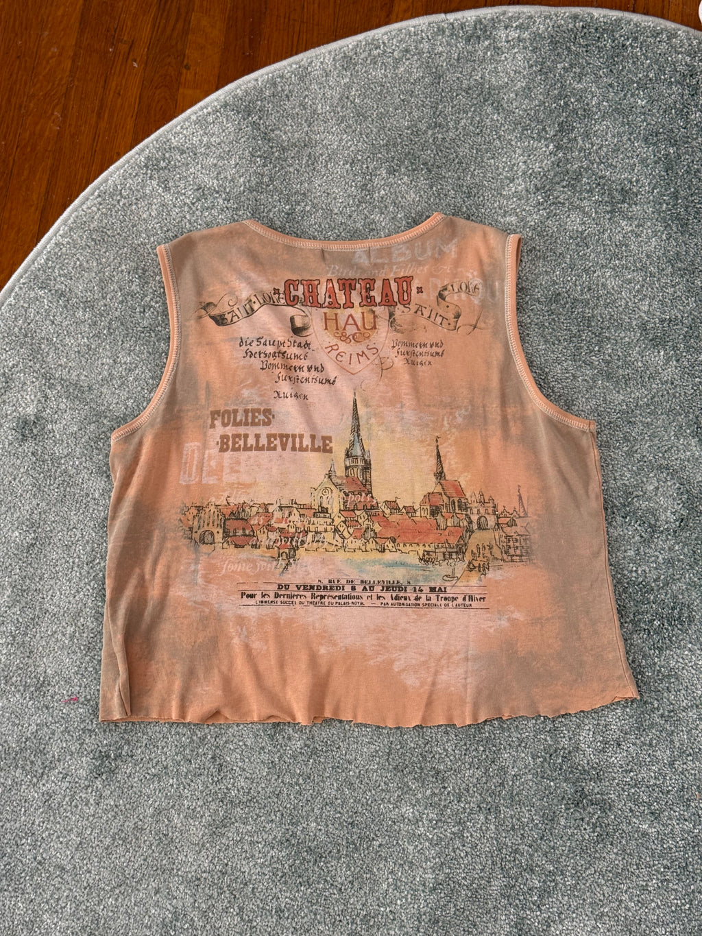 vanilla sugar chateau buzard graphic crop tank