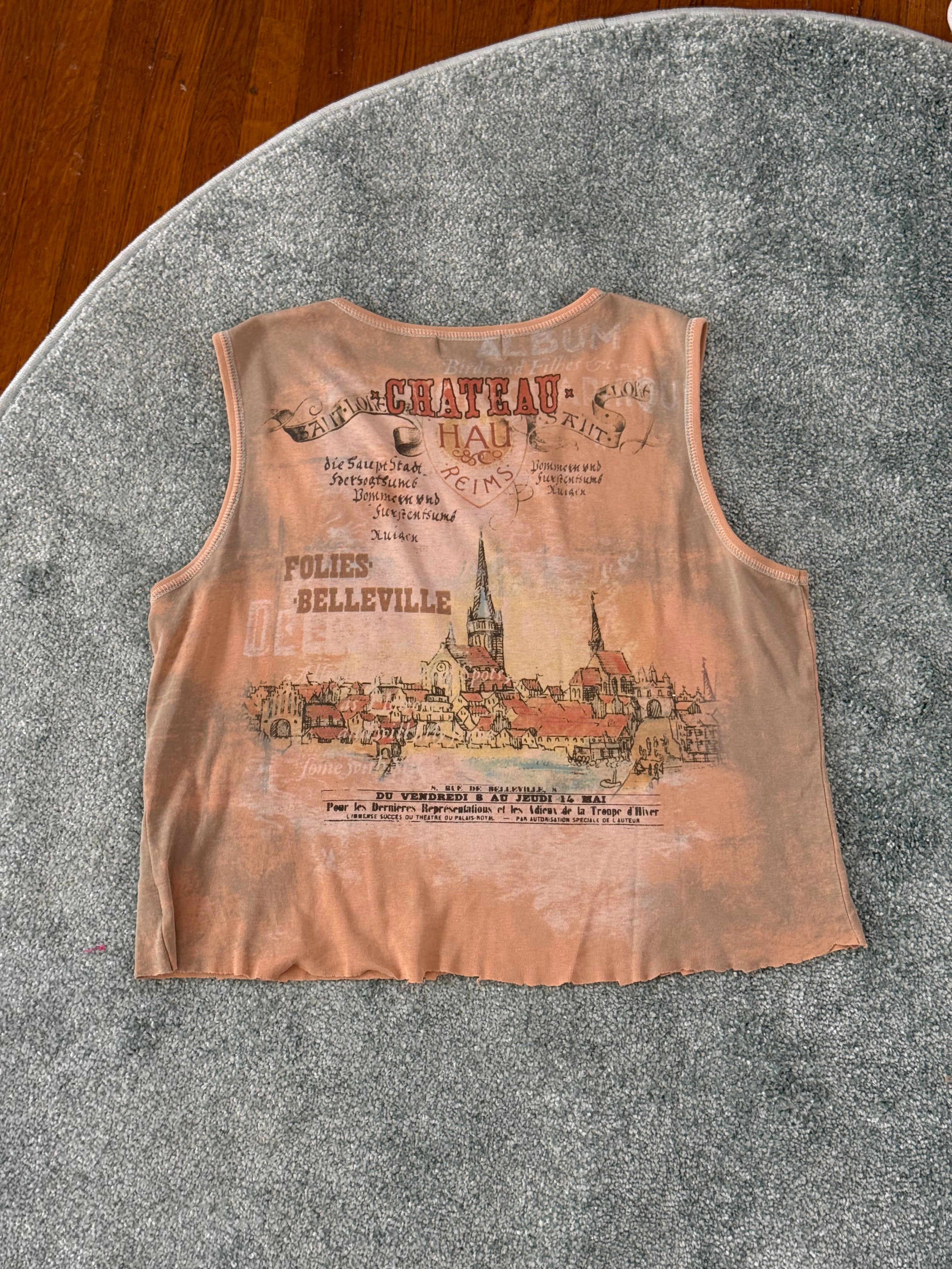 vanilla sugar chateau buzard graphic crop tank