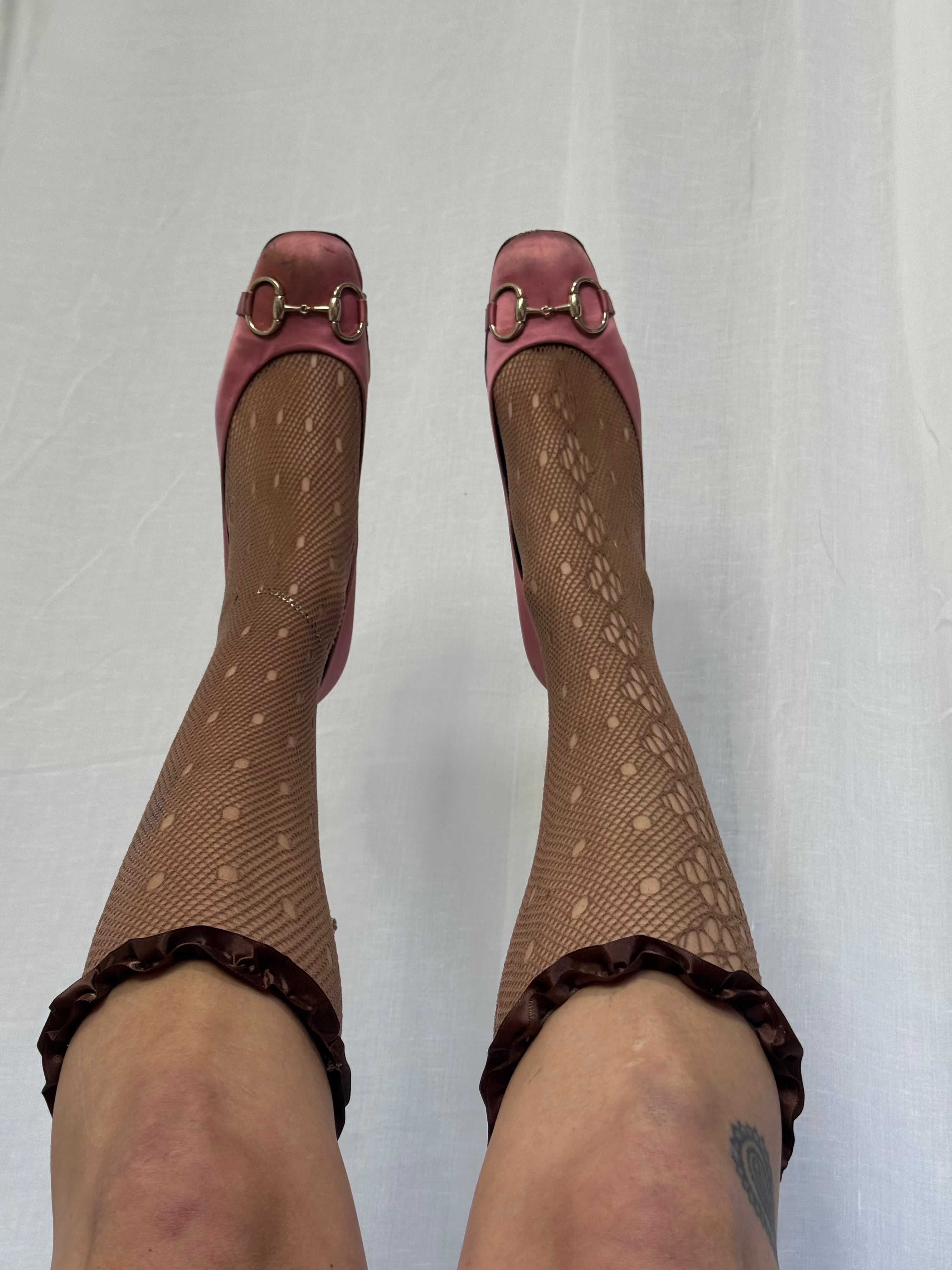 ✿ ruffled lace knee socks ✿