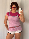 ⋆୨୧˚ y2k terry cloth babydoll cami ˚୨୧⋆
