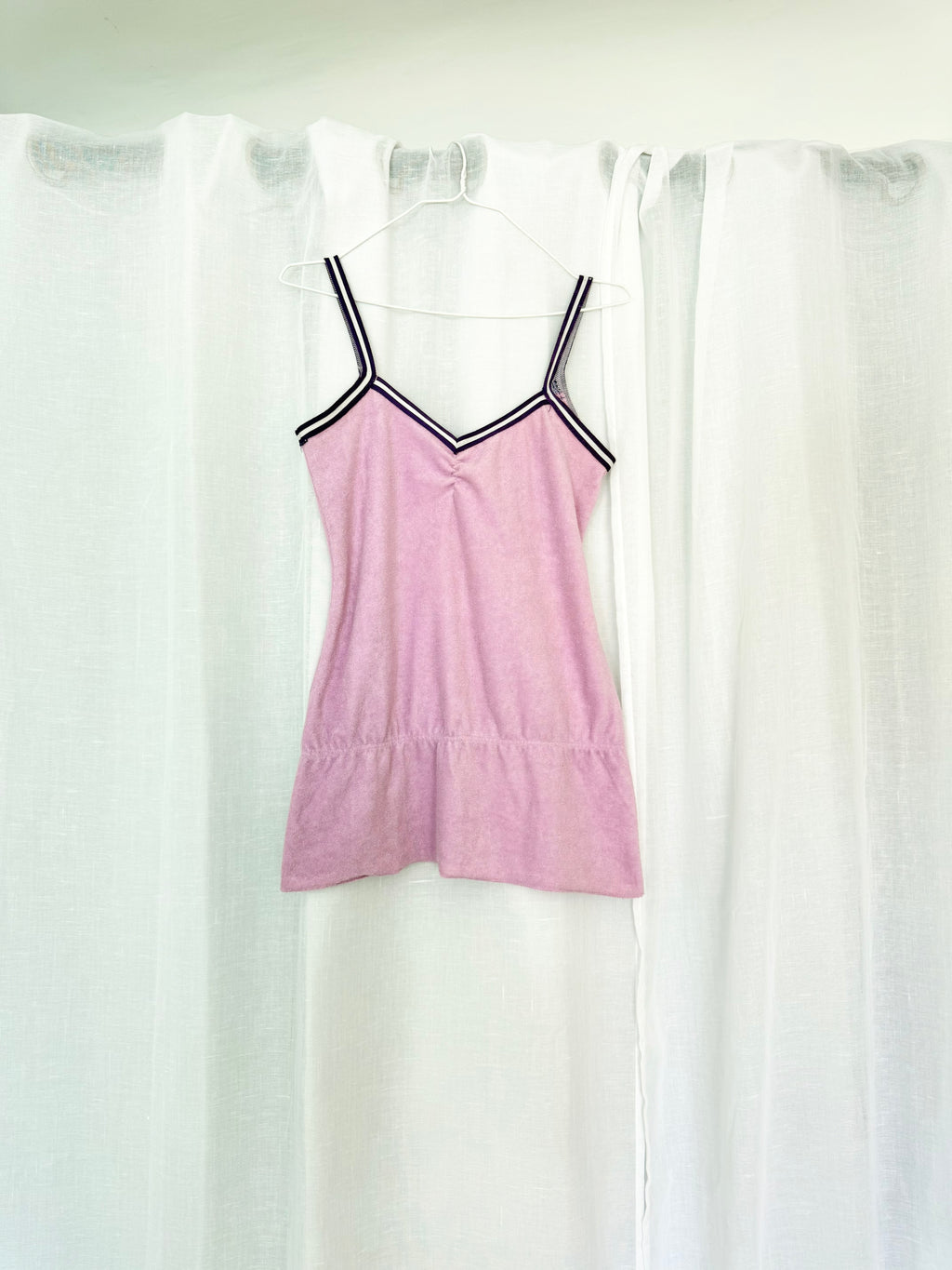 ⋆୨୧˚ y2k terry cloth babydoll cami ˚୨୧⋆