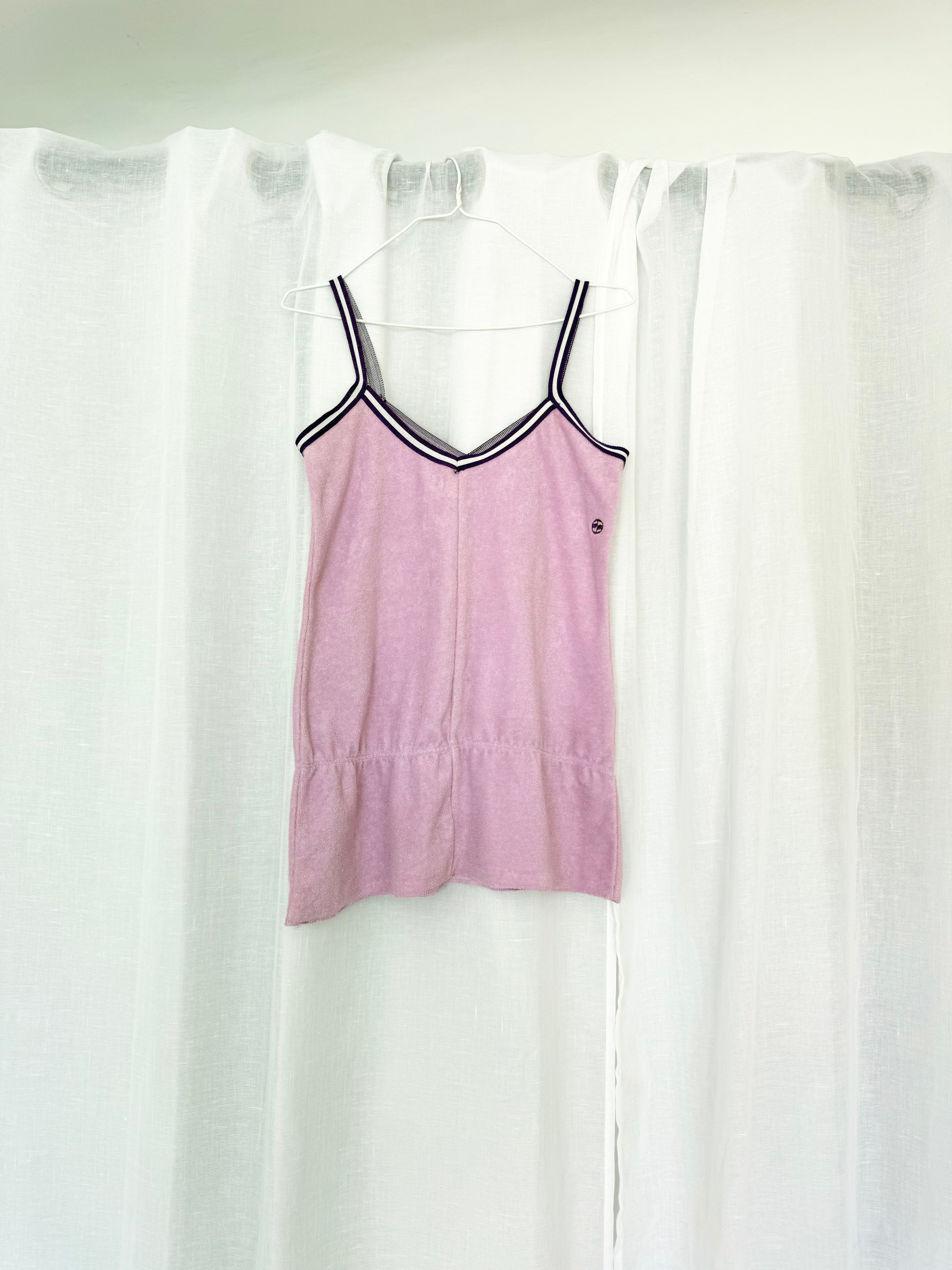 ⋆୨୧˚ y2k terry cloth babydoll cami ˚୨୧⋆