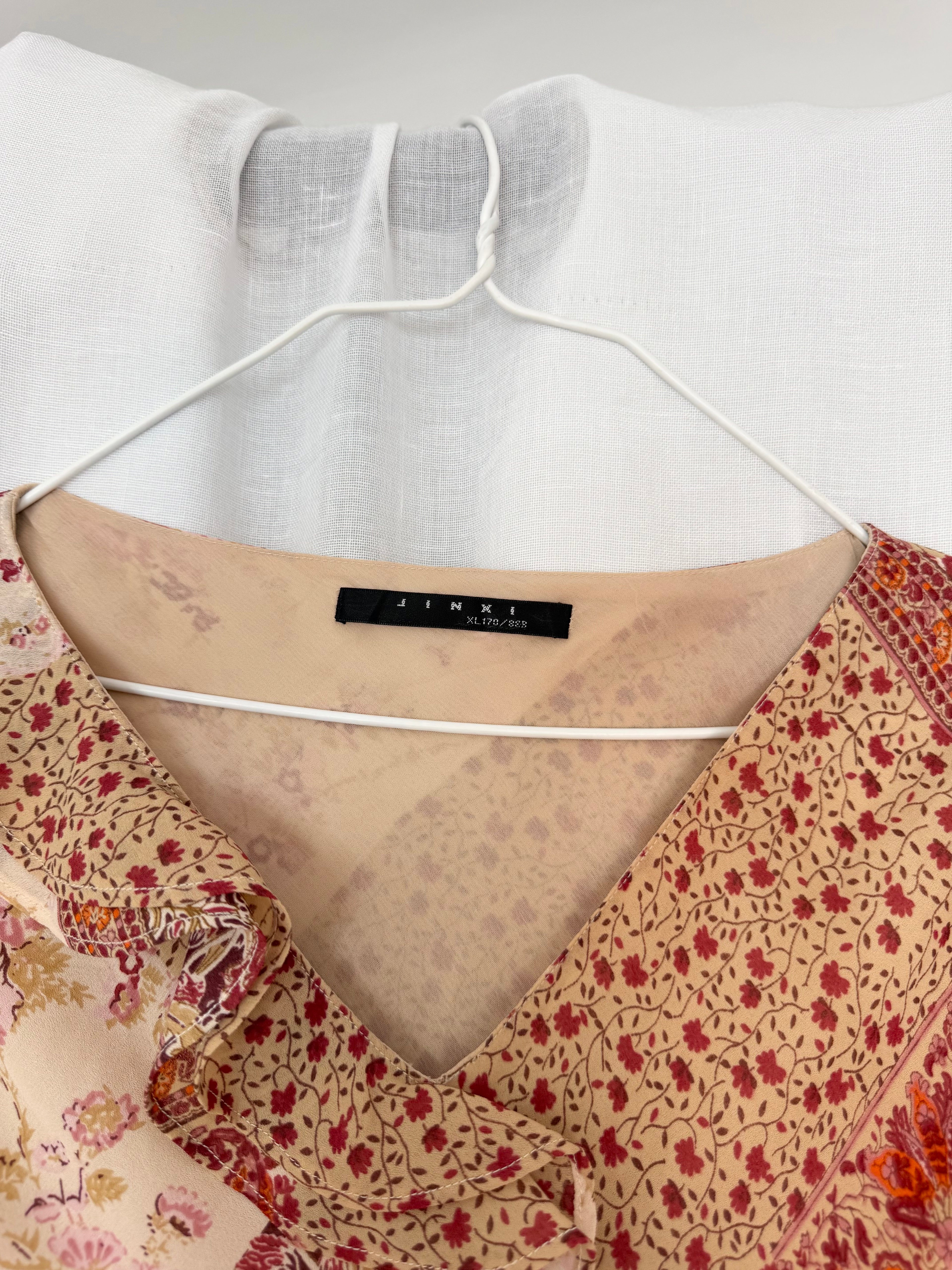 ✿ vintage patchwork floral handkerchief midi dress
