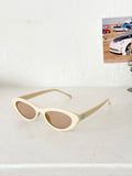 ✧ y2k ivory cat eye sunglasses ✧