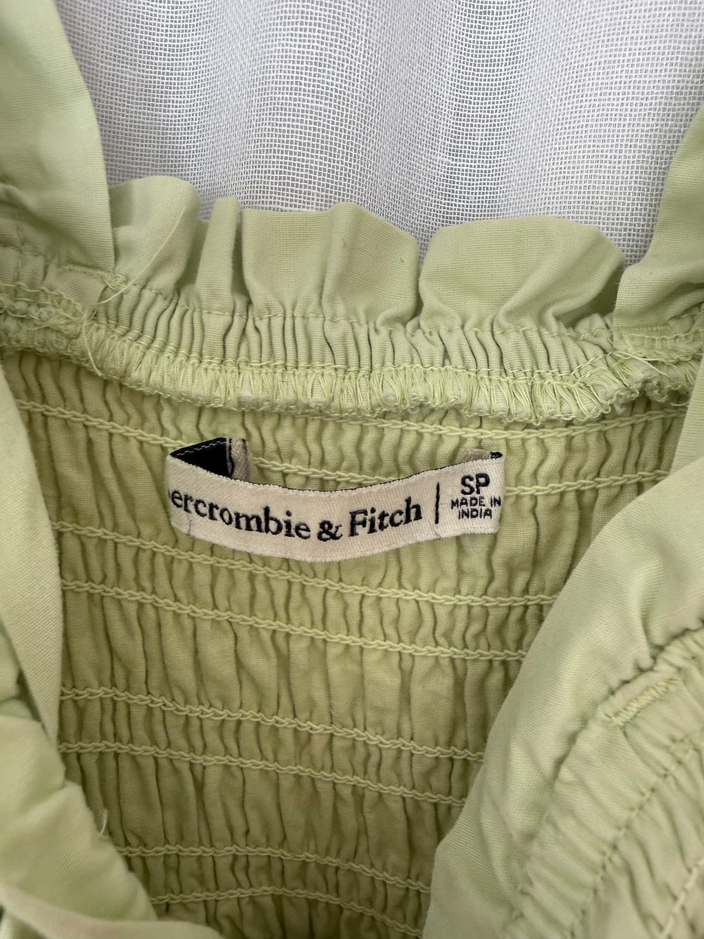 airycore smocked midi dress abercrombie