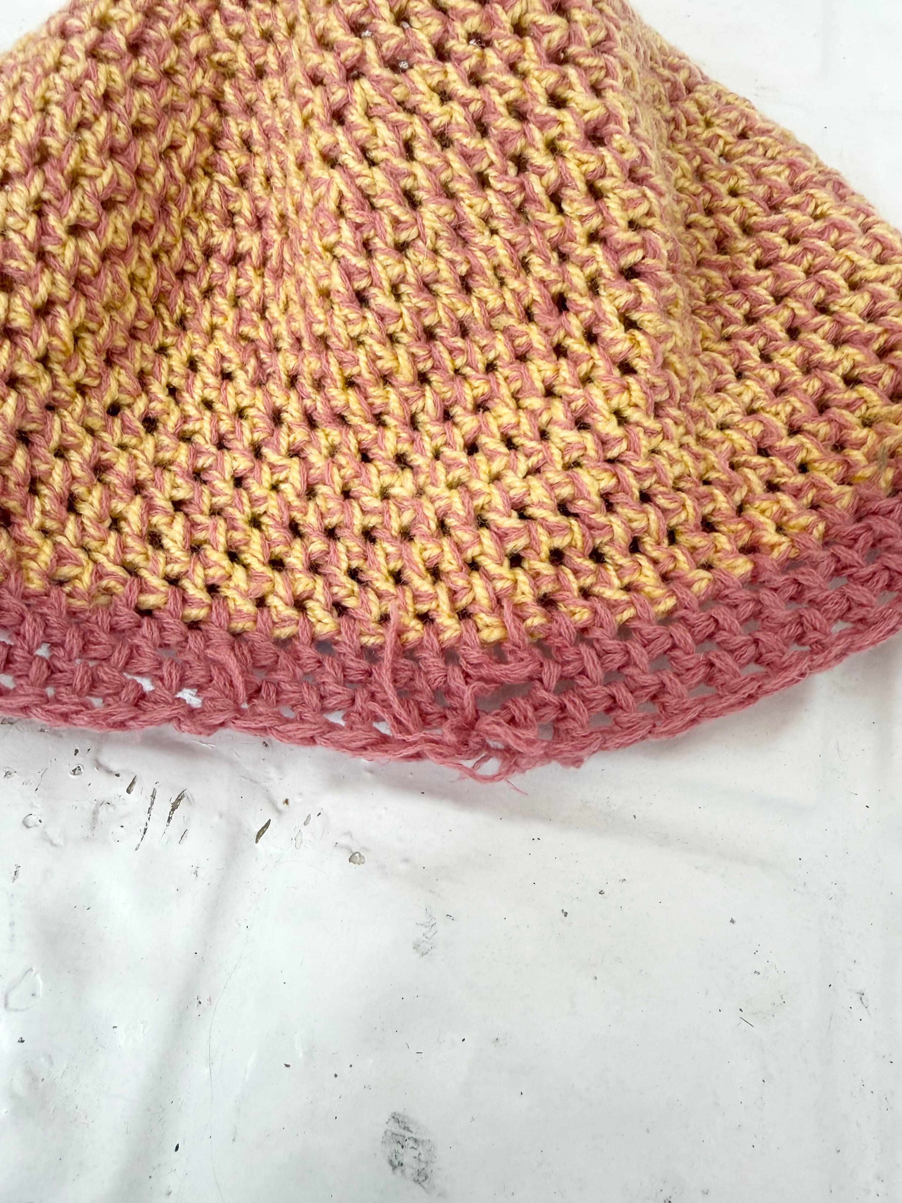 handmade crochet floral beanie