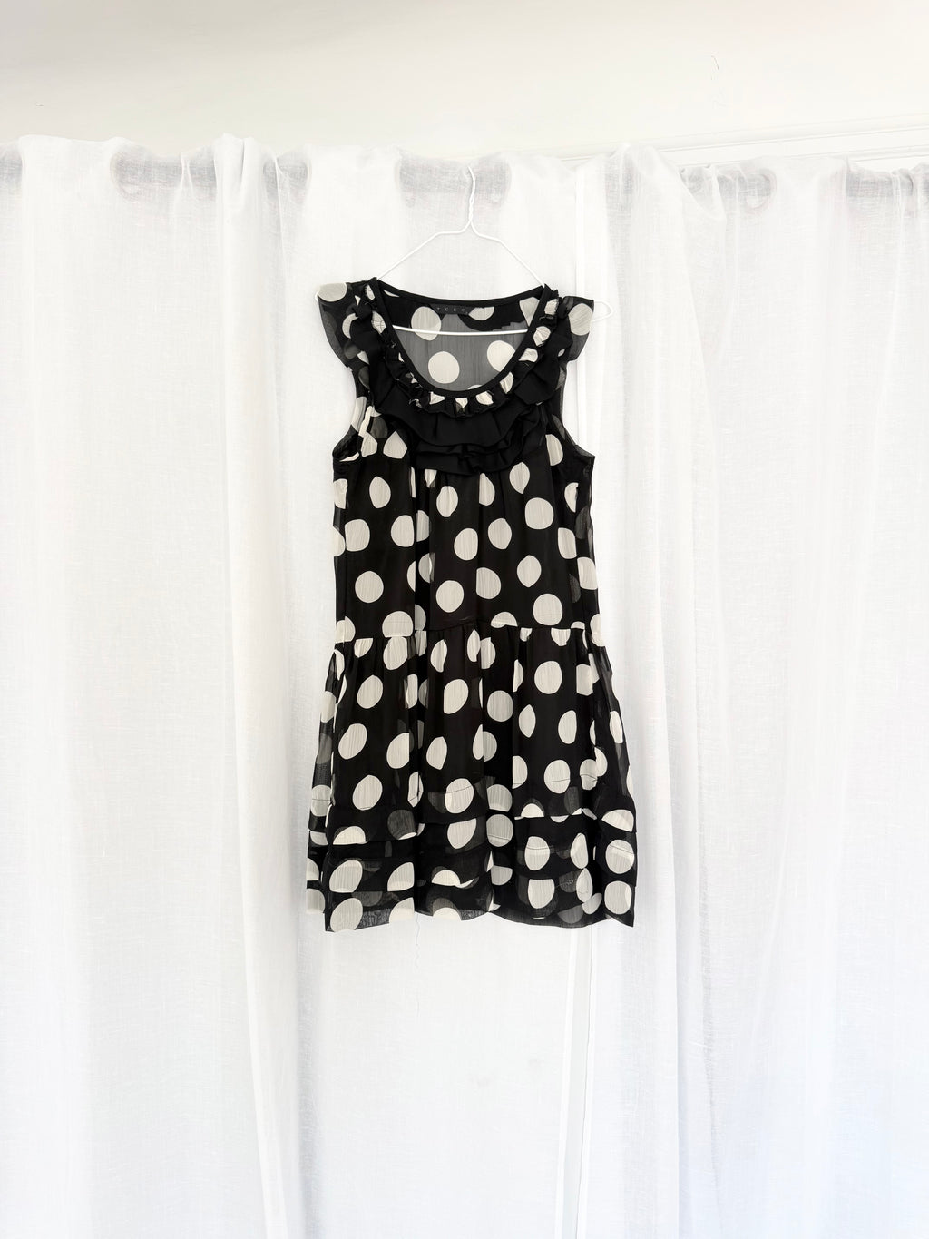 ✧ y2k polka dot ruffle mini dress ✧