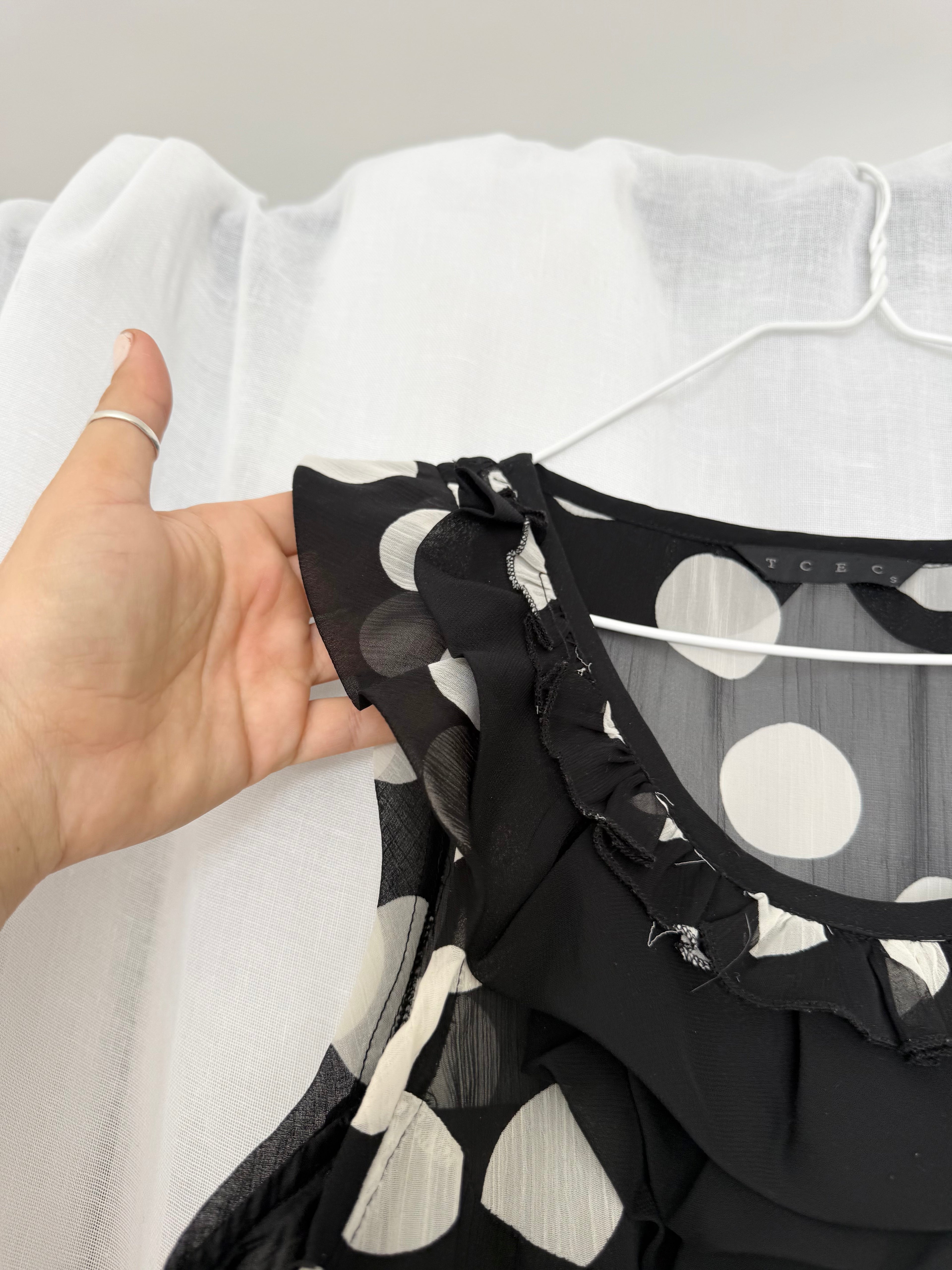✧ y2k polka dot ruffle mini dress ✧