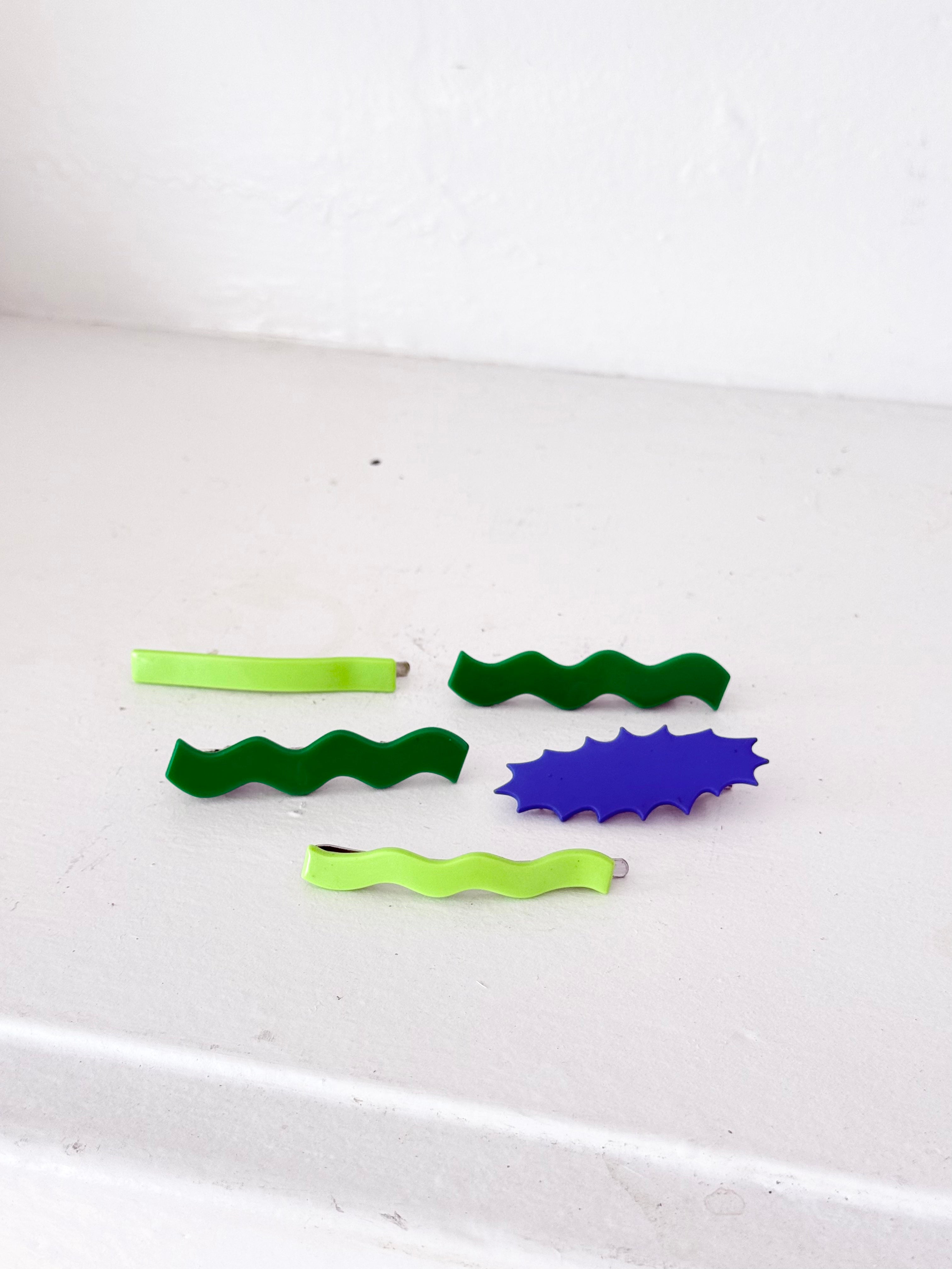 ✦ maximalist colorful chunks hair clips bundle ✦