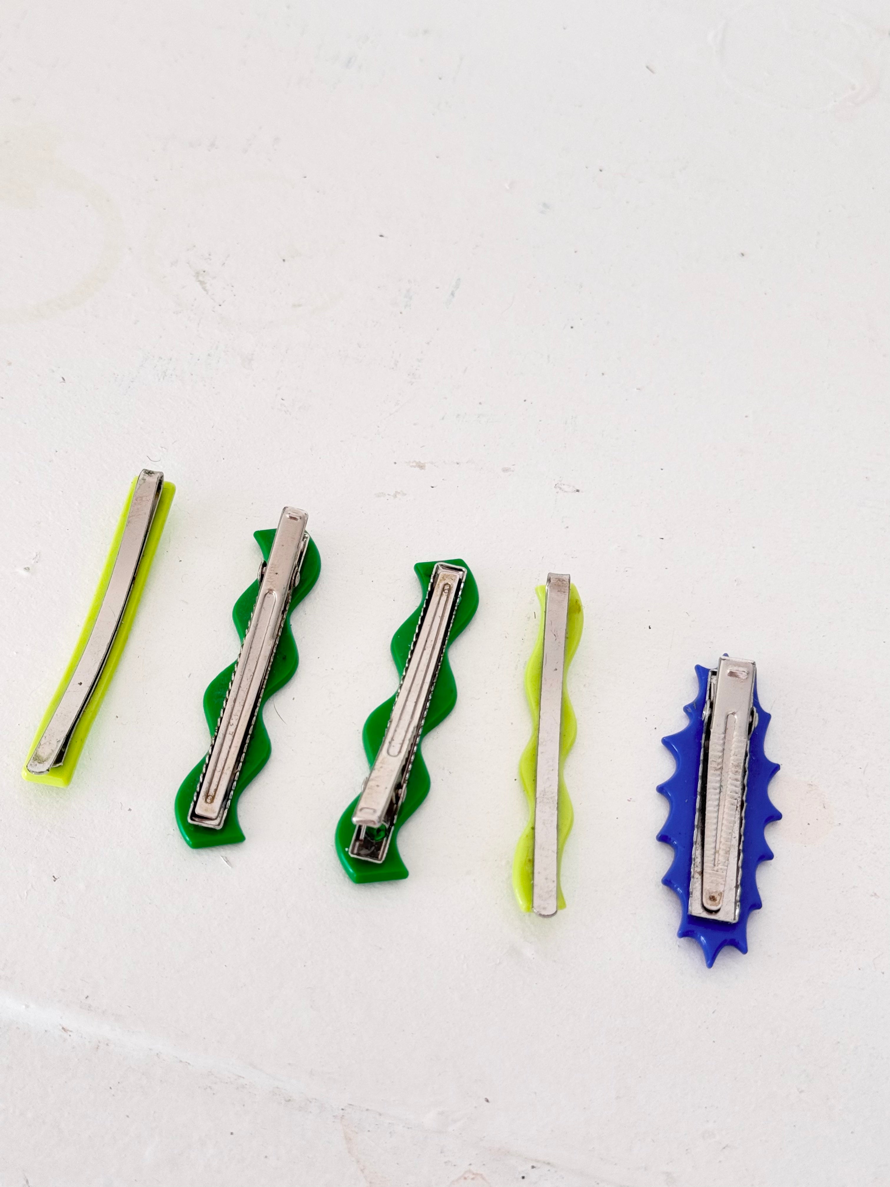 ✦ maximalist colorful chunks hair clips bundle ✦
