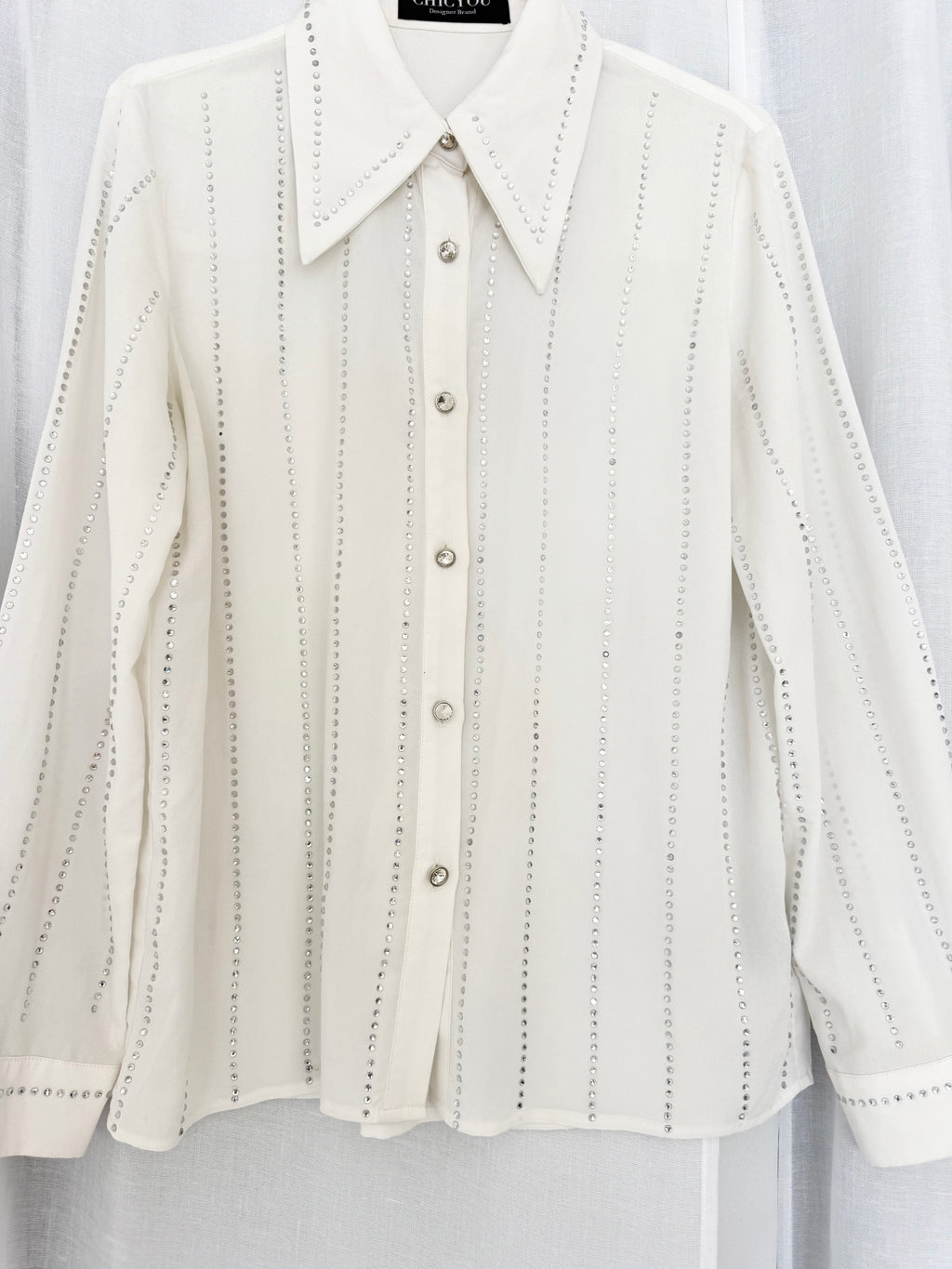 ✧ rhinestone western disco shirt ✧