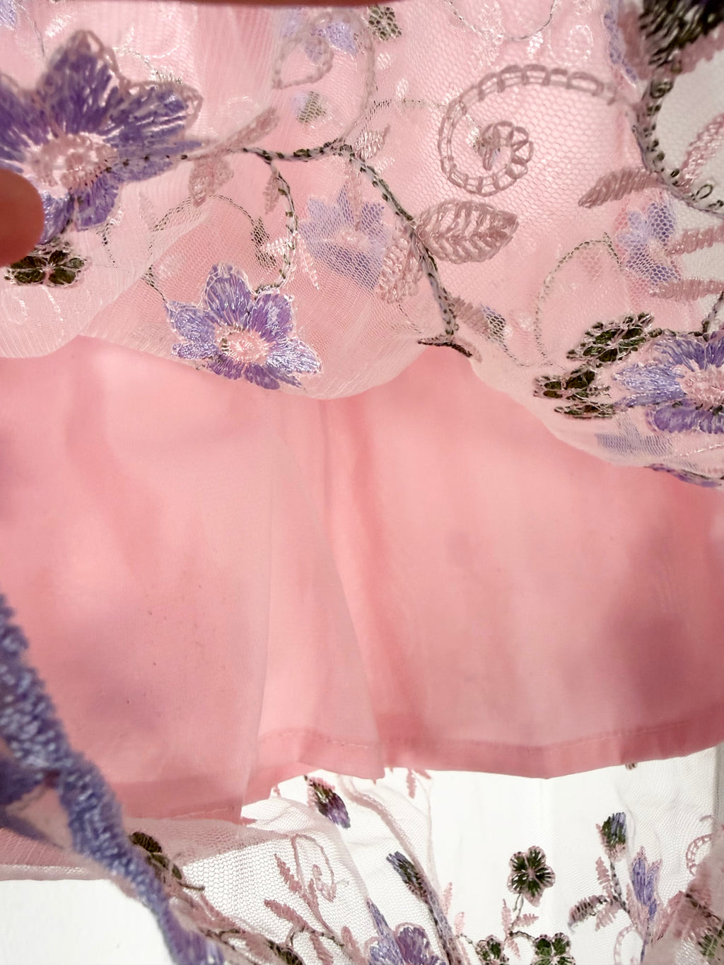 y2k pink embroidered qipao mesh dress ✧