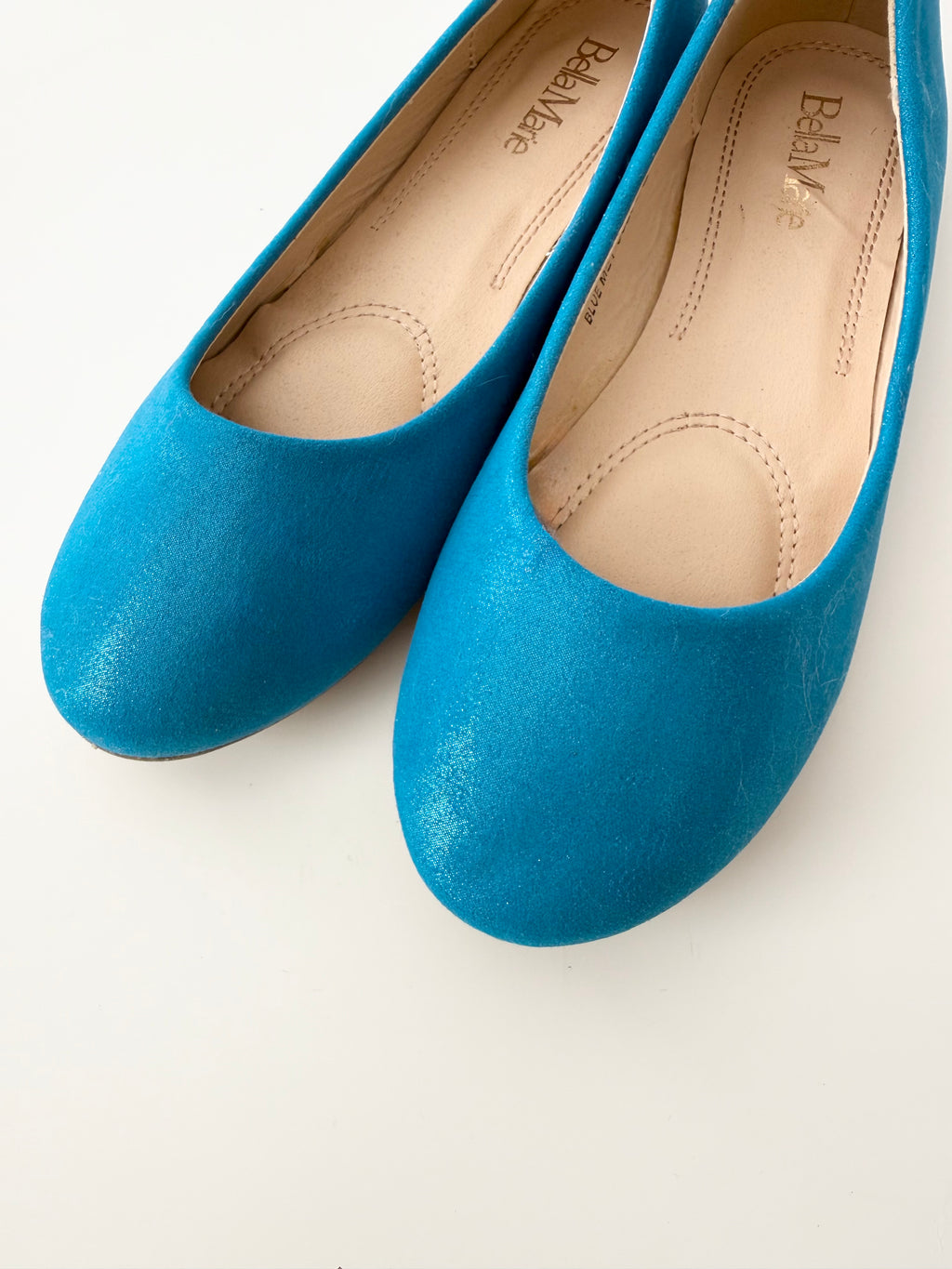 ✧ cobalt blue shimmer ballet flats ✧ (size 7.5)