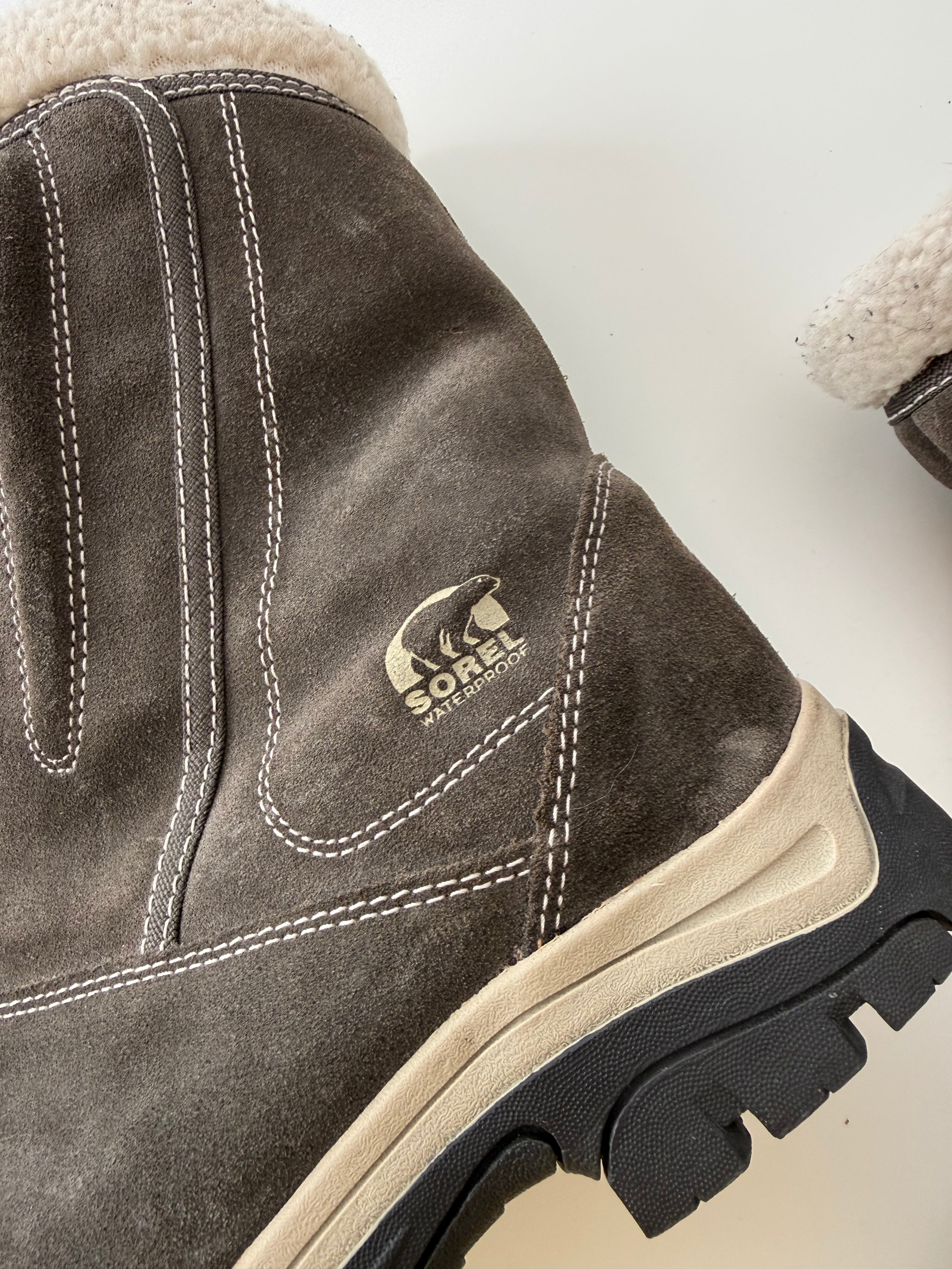 ✧ Sorel gorpcore shearling sorel waterproof boots ✧ (size 9)