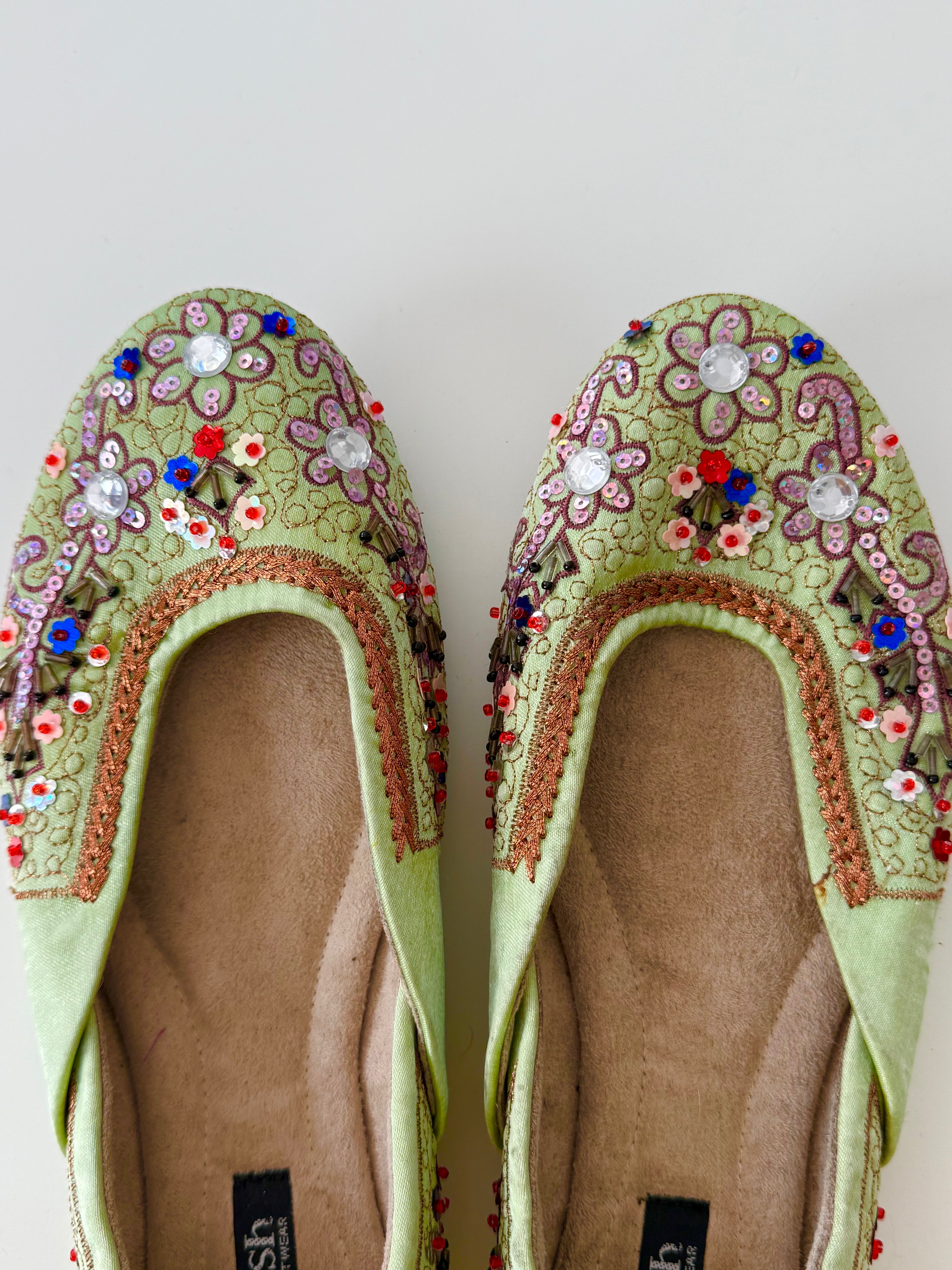 ✧ fairycore beaded ballet flats ✧ (size 7)