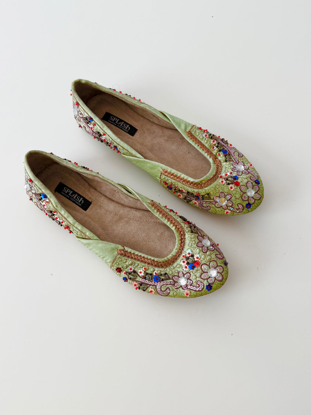 ✧ fairycore beaded ballet flats ✧ (size 7)