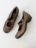 ✧ gorpcore mary jane merrell plaza brown leather shoes ✧ (size 8.5)