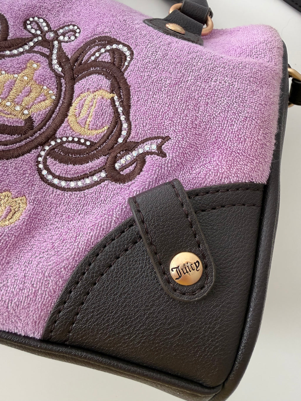 ✧ juicy couture terry cloth mini bowler bag