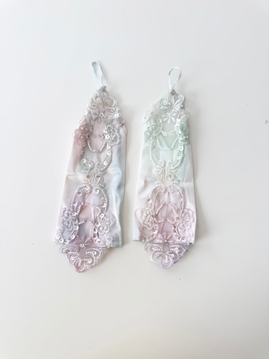 ౨ৎ˚⟡˖ hand dyed fairycore lace gloves ˖⟡˚౨ৎ⋆