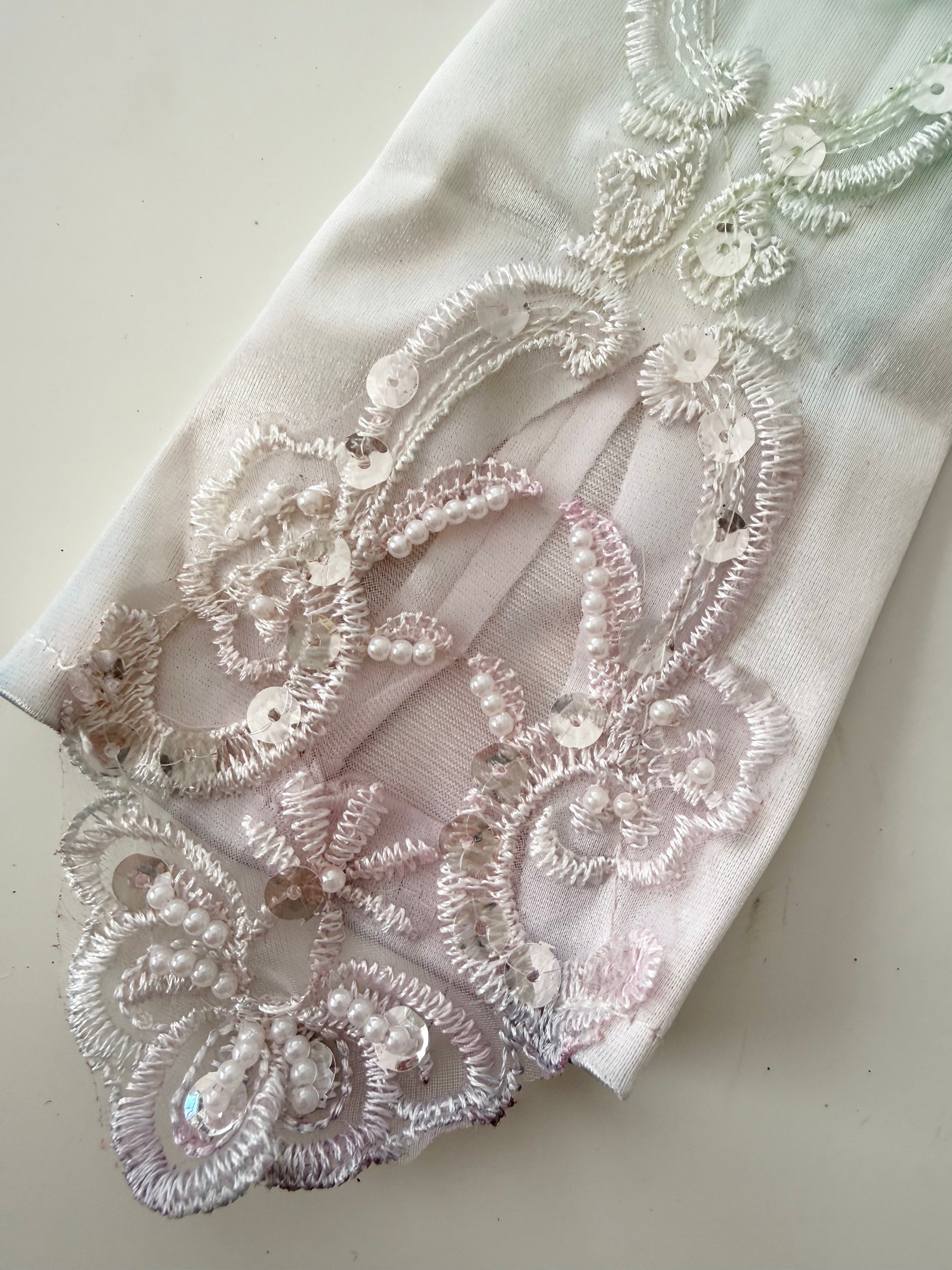౨ৎ˚⟡˖ hand dyed fairycore lace gloves ˖⟡˚౨ৎ⋆