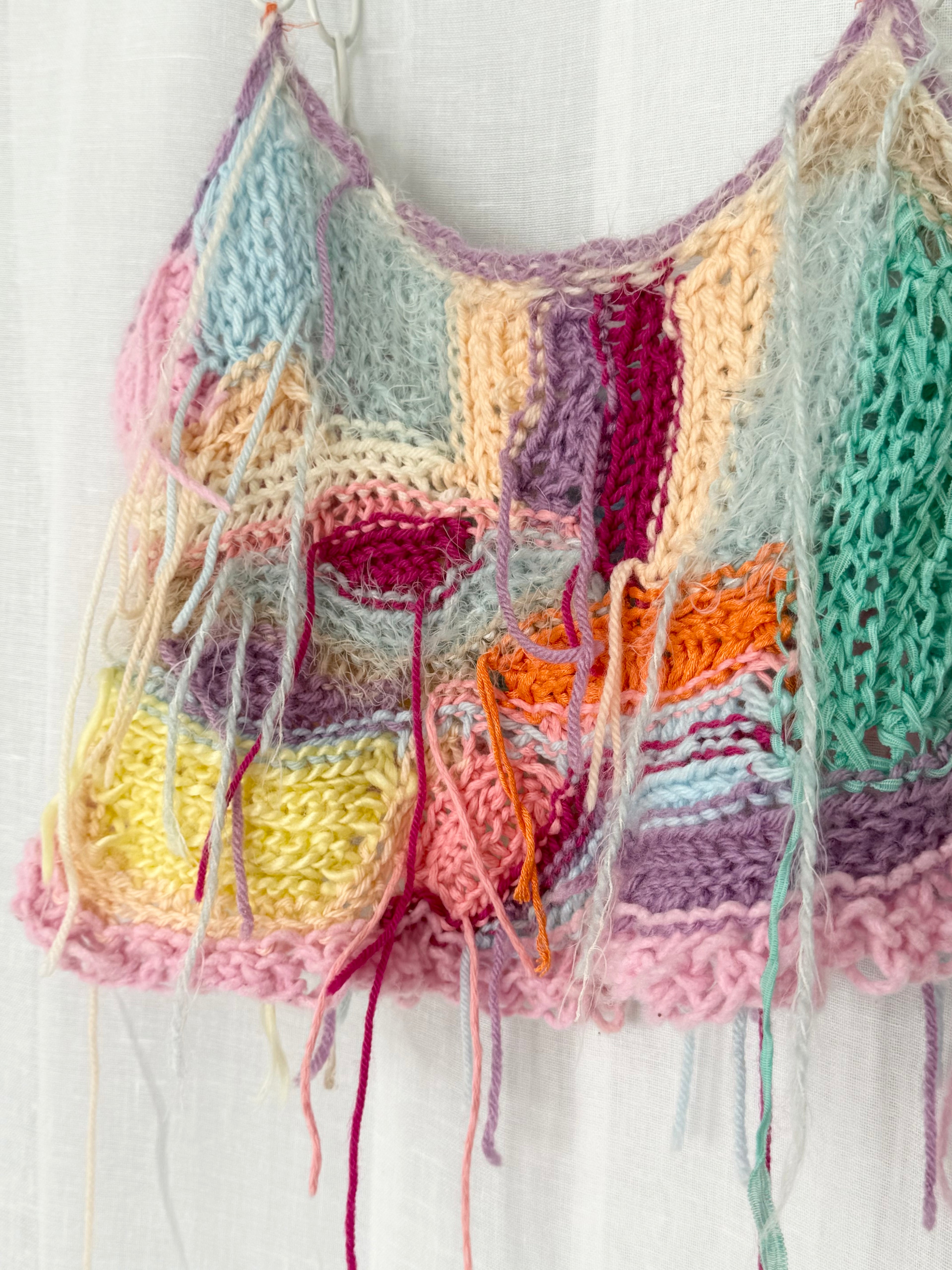 handmade crochet chain strap tank