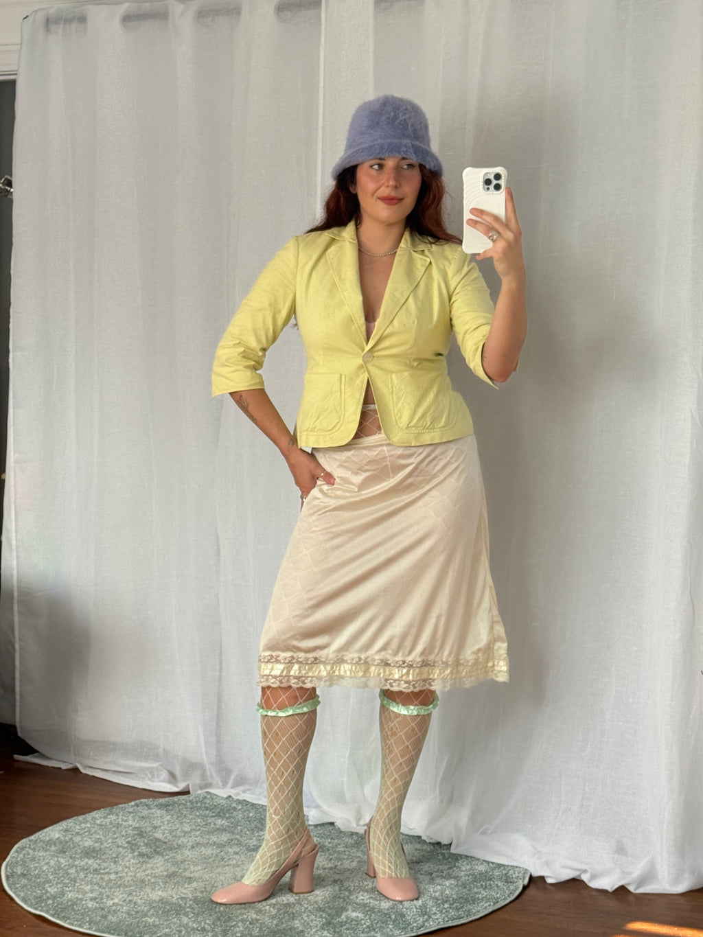 vintage linen blazer