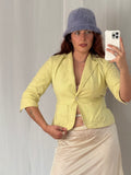 vintage linen blazer
