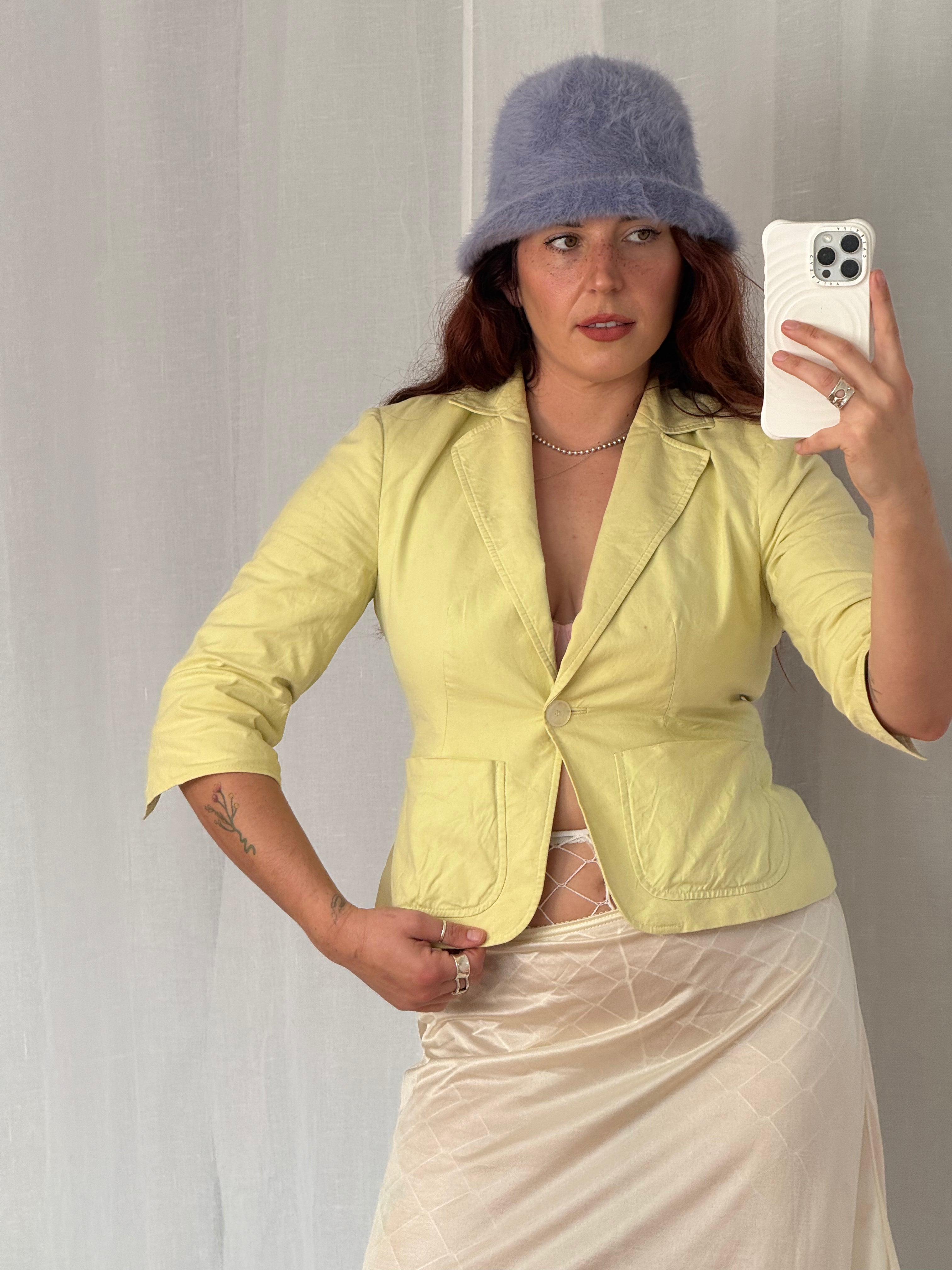 vintage linen blazer