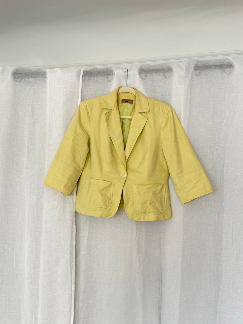 vintage linen blazer