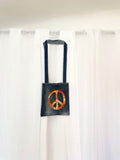 ✿ handmade recycled denim peace sign tote ✿
