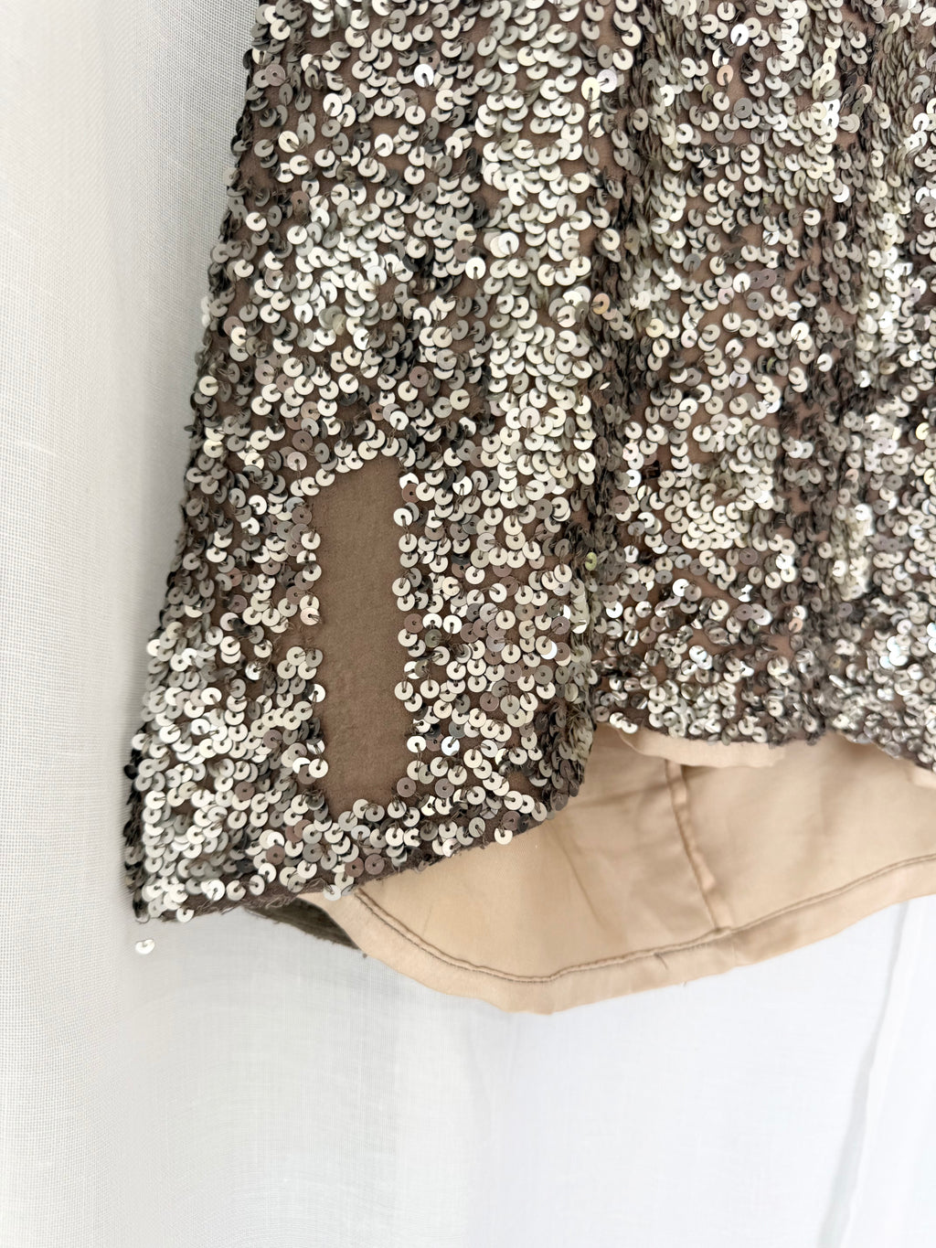 ✧ silver sequin micro mini dress ✧