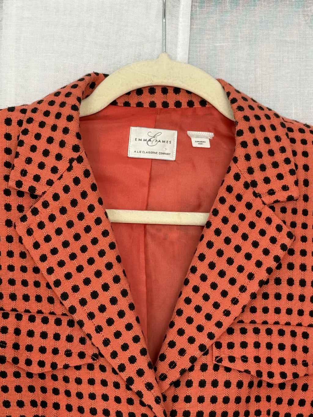 vintage polka dot cropped blazer 🖤