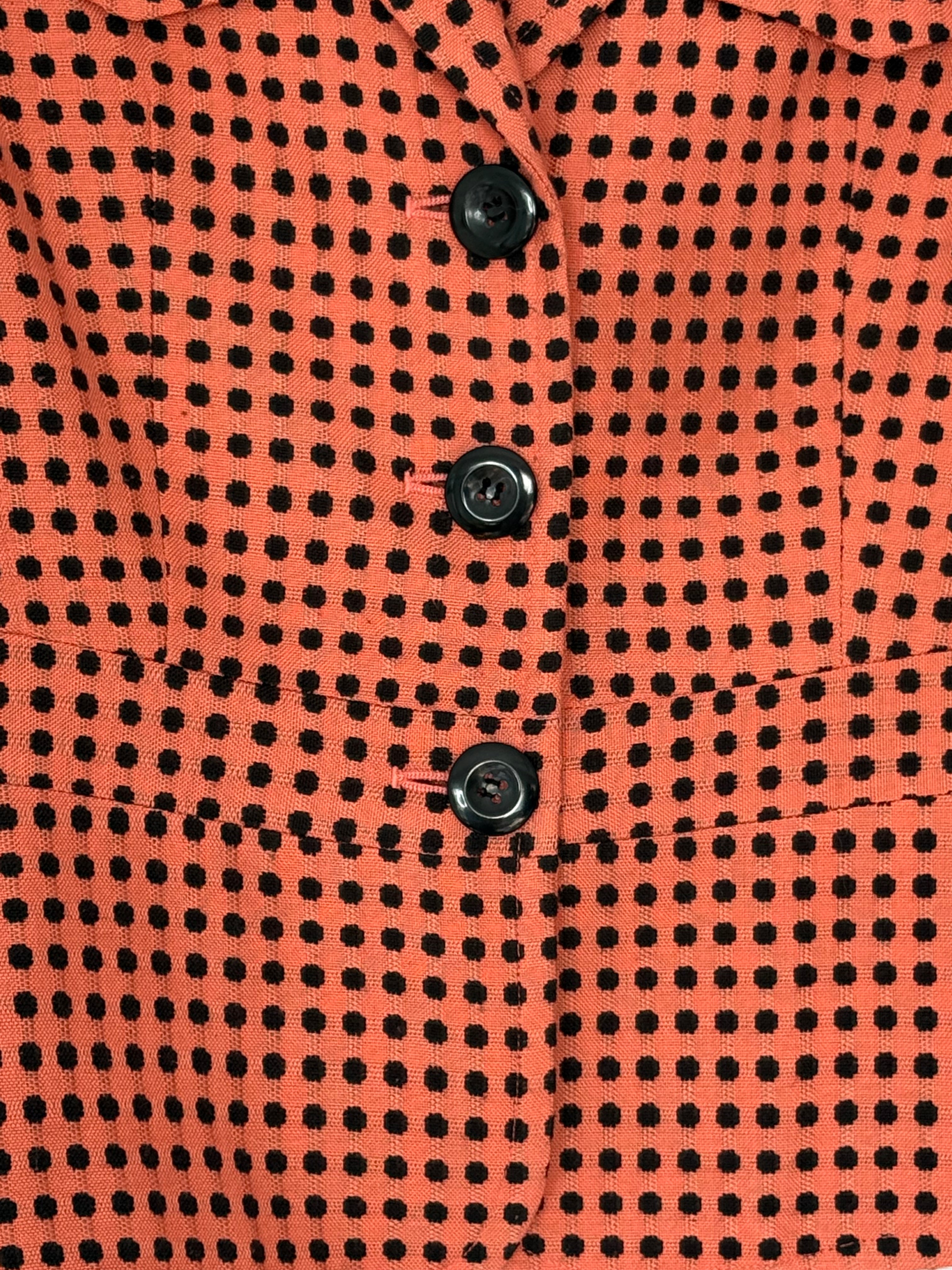 vintage polka dot cropped blazer 🖤