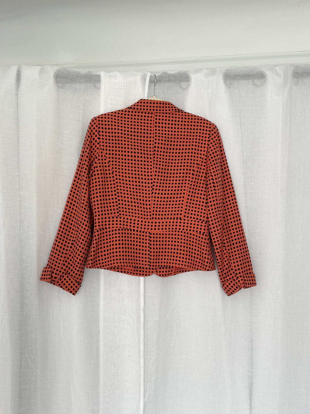 vintage polka dot cropped blazer 🖤