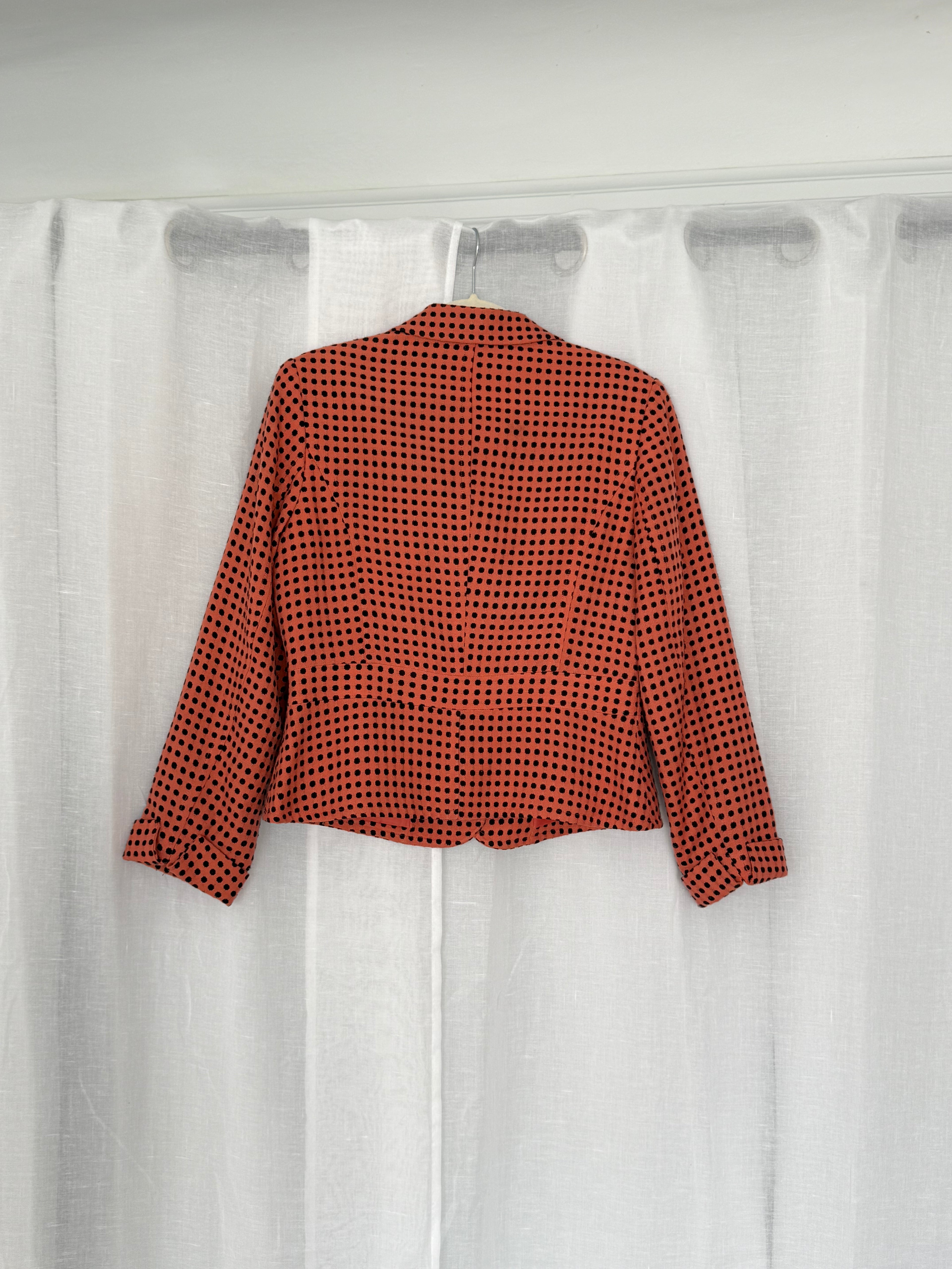 vintage polka dot cropped blazer 🖤