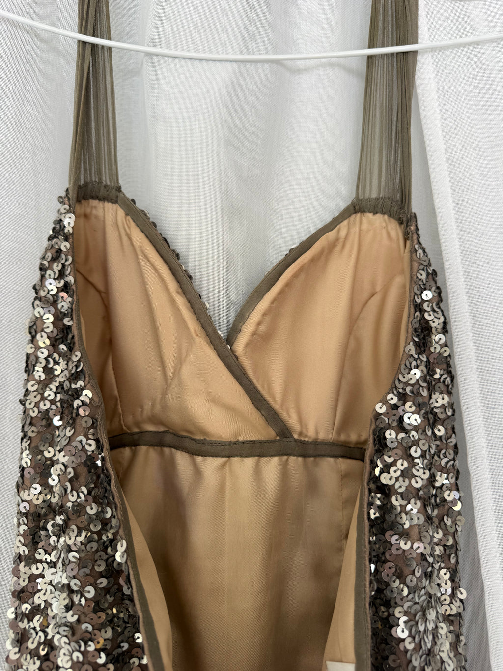 ✧ silver sequin micro mini dress ✧