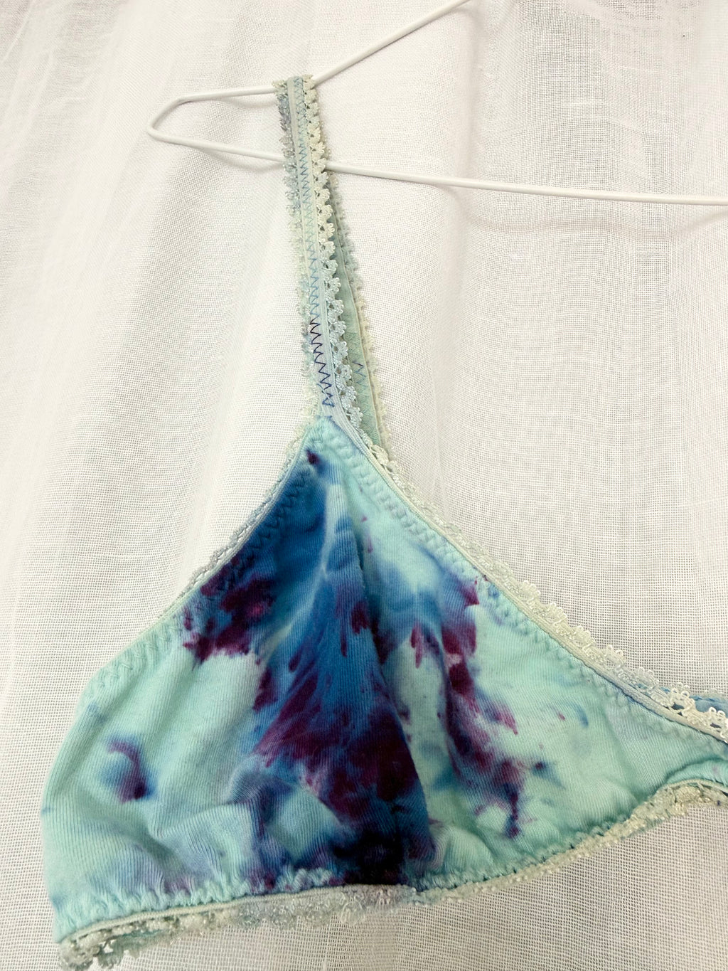 ✦ handmade tie dye organic cotton bralette ✦