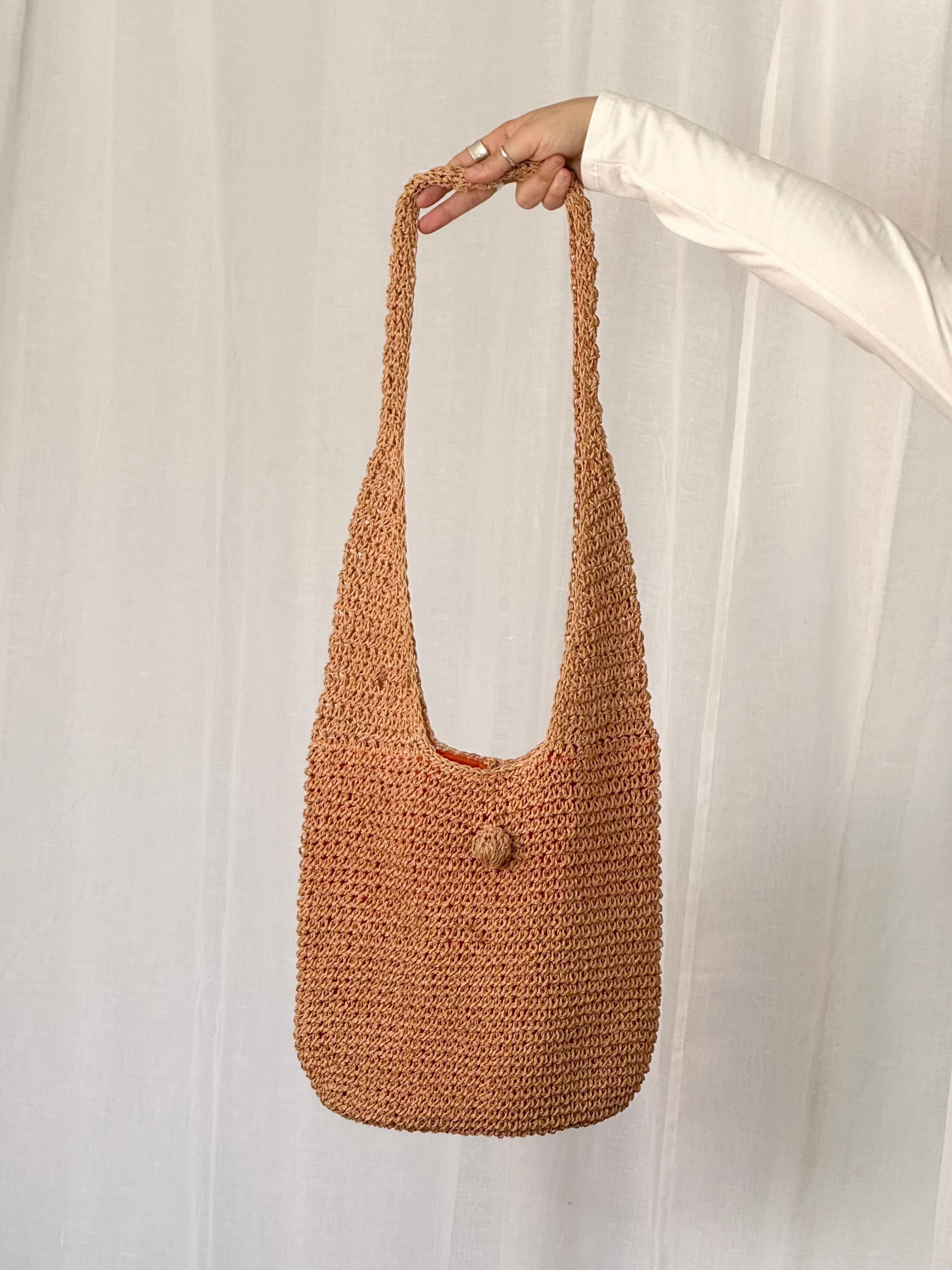 ✦ woven crochet shoulder bag ✦