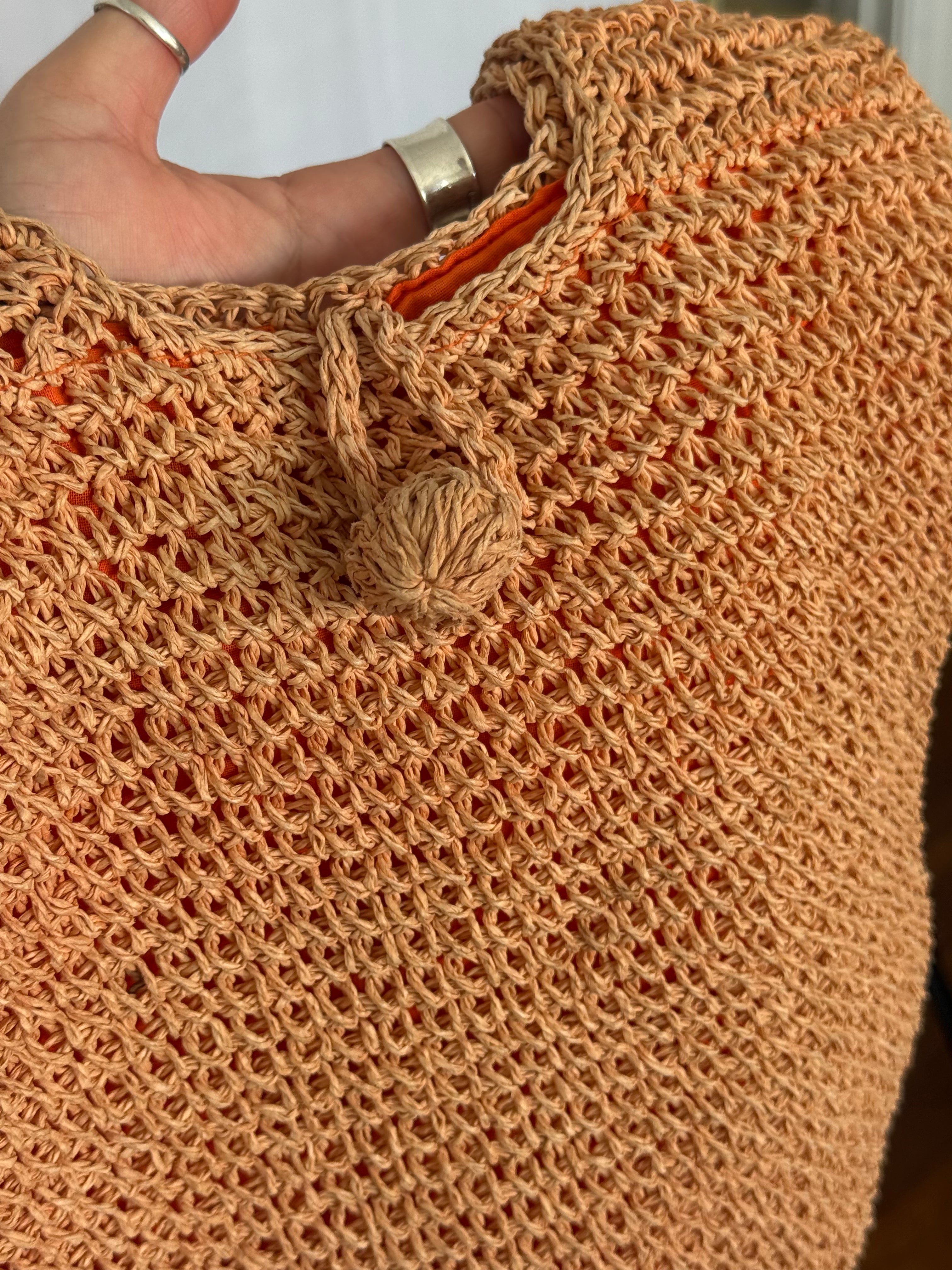 ✦ woven crochet shoulder bag ✦
