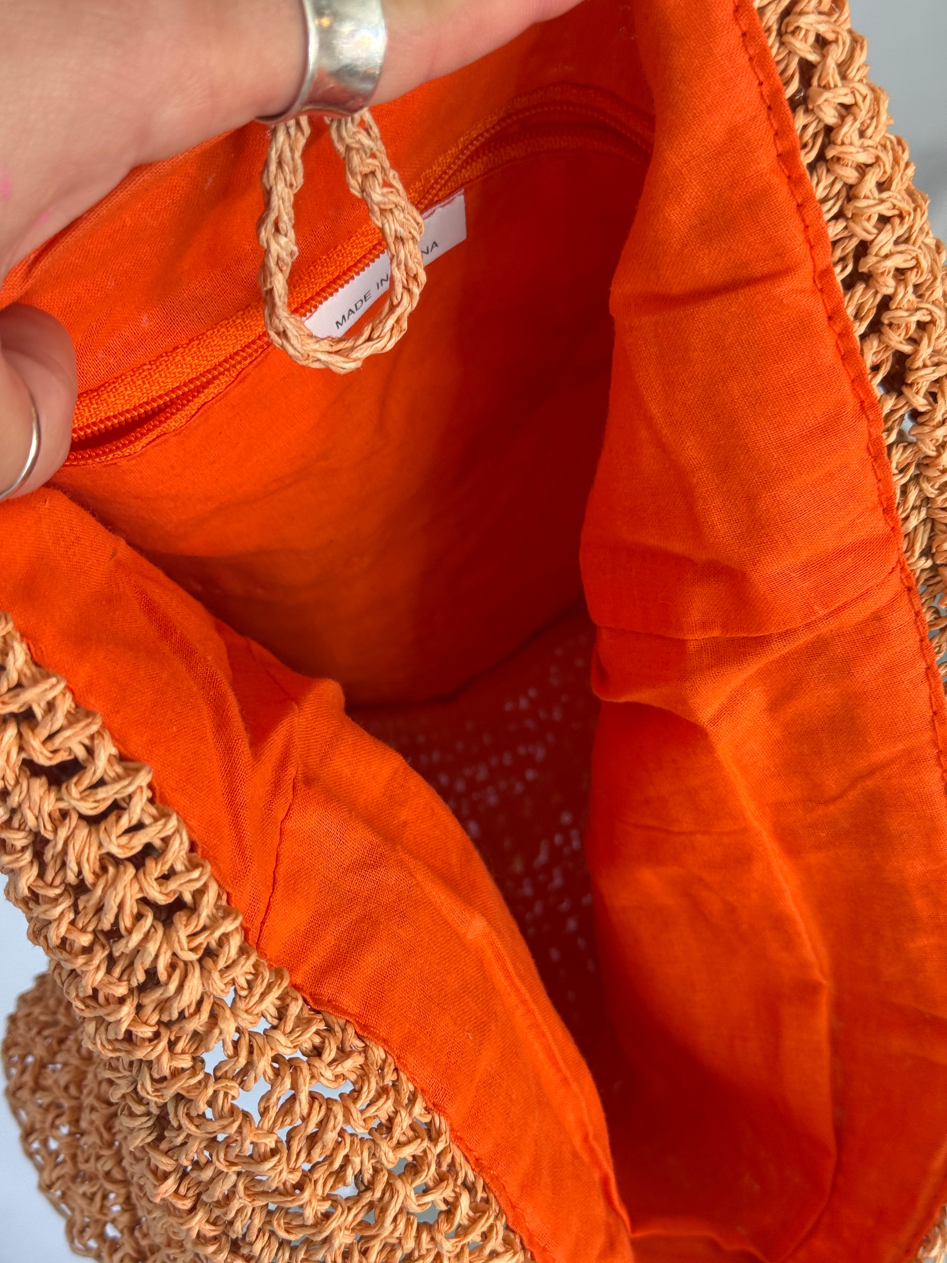 ✦ woven crochet shoulder bag ✦