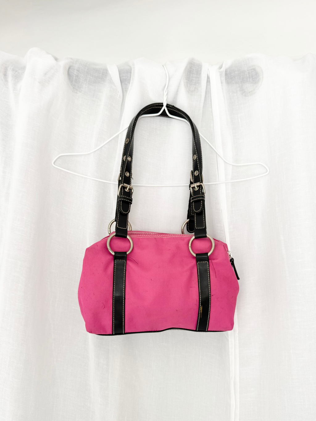 pink black 90s shoulder bag ⋆