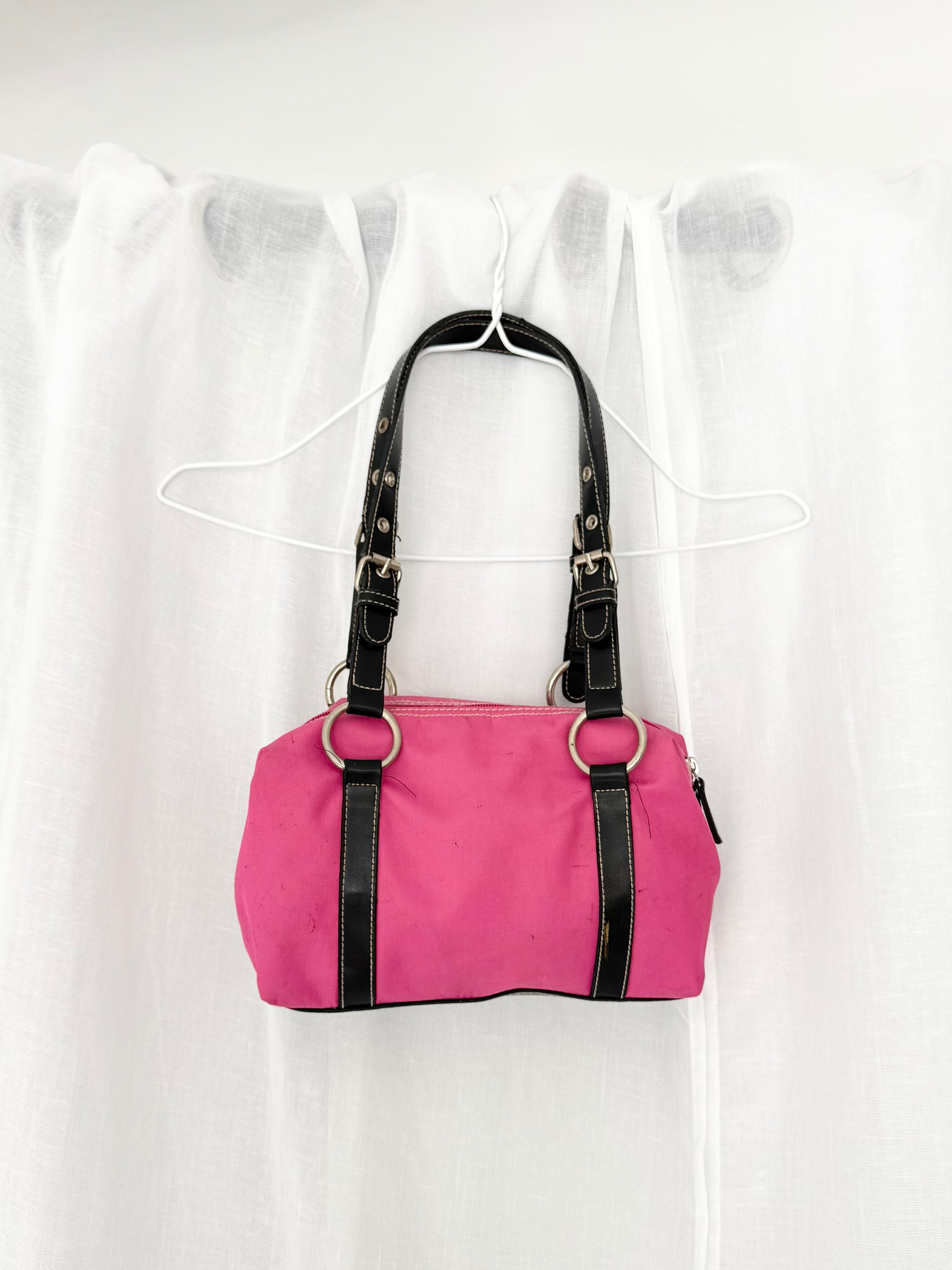 pink black 90s shoulder bag ⋆