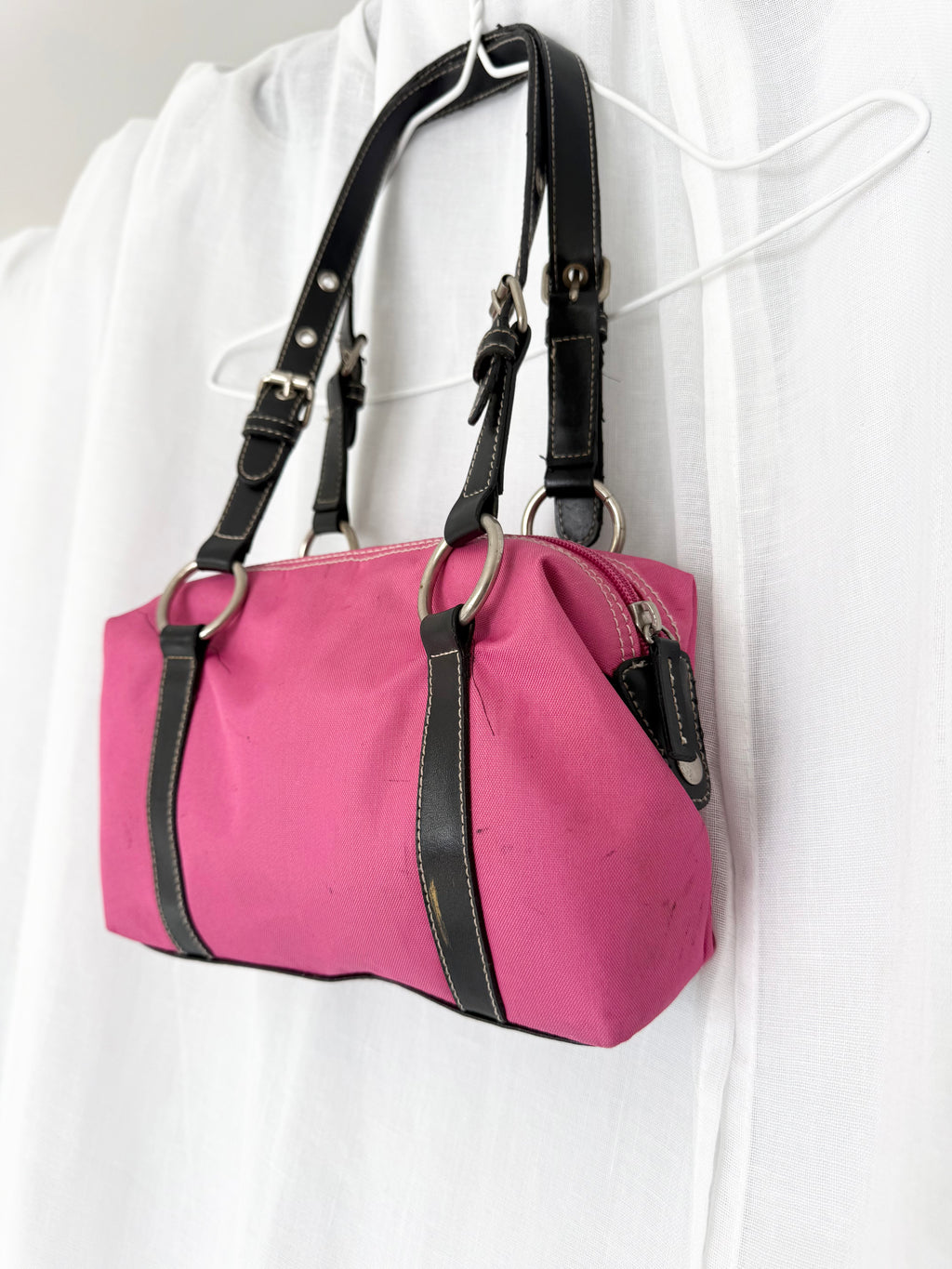 pink black 90s shoulder bag ⋆