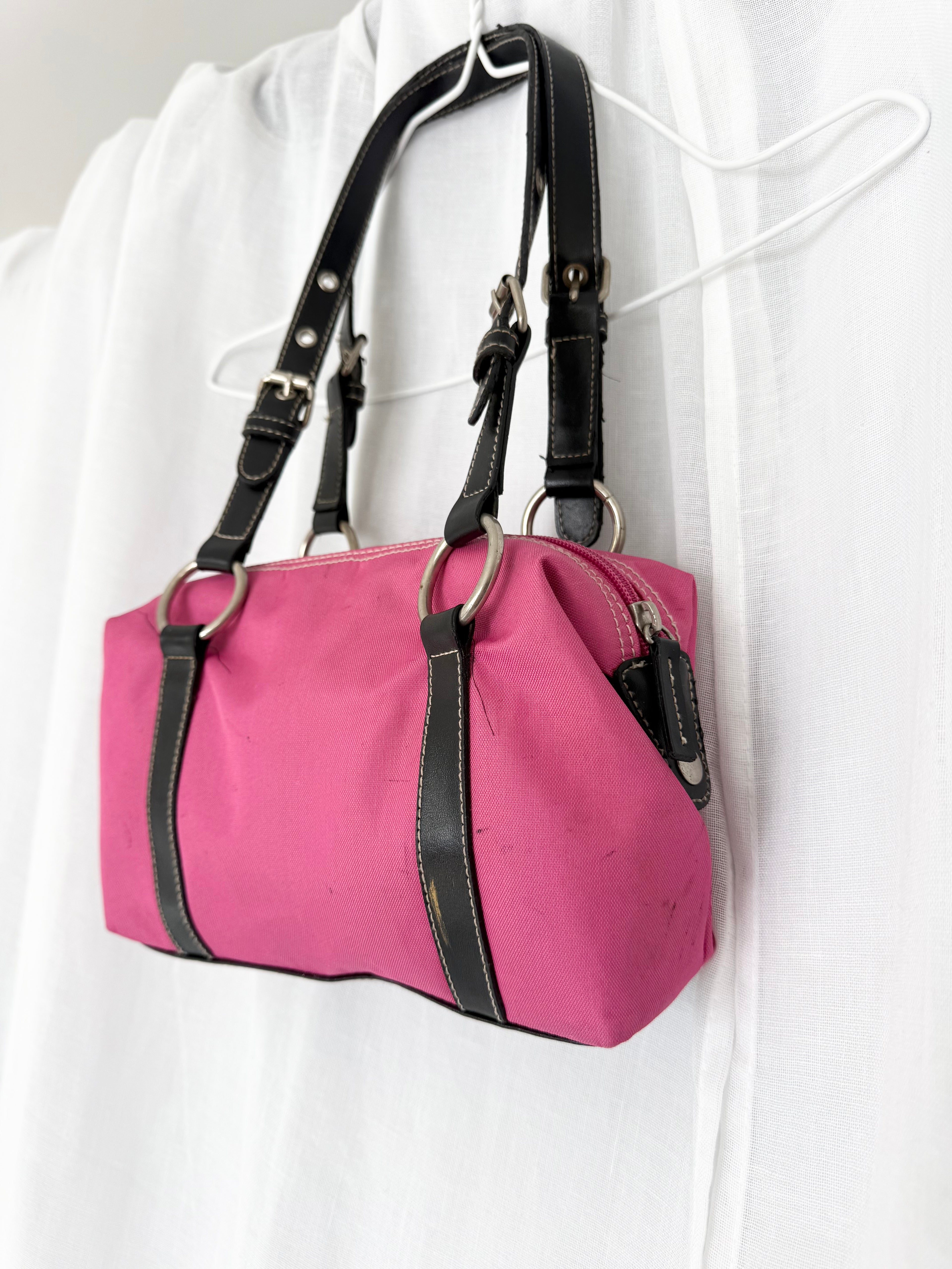 pink black 90s shoulder bag ⋆