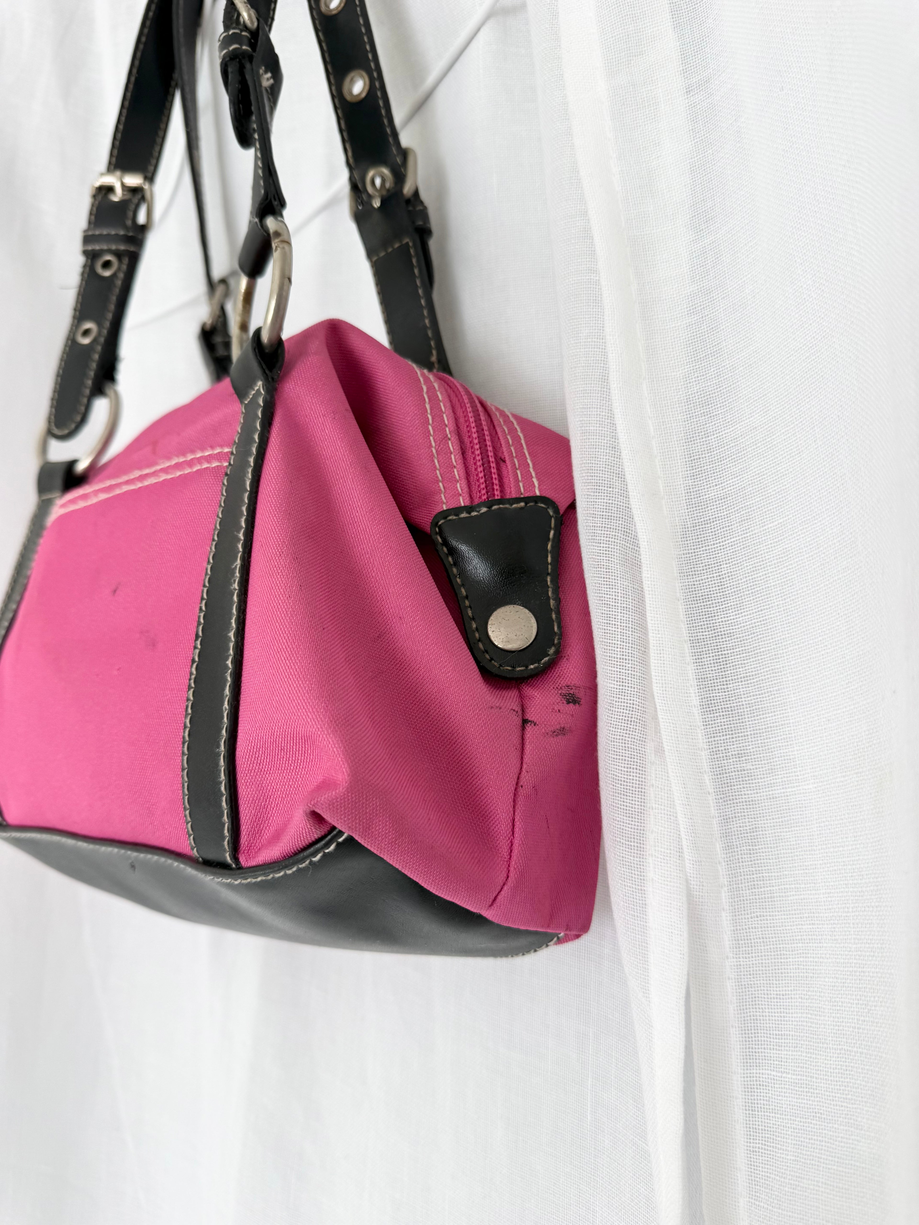 pink black 90s shoulder bag ⋆