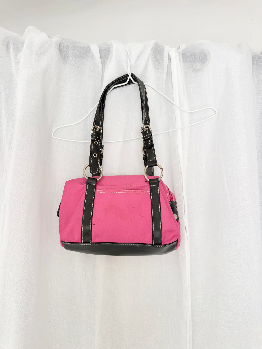 pink black 90s shoulder bag ⋆
