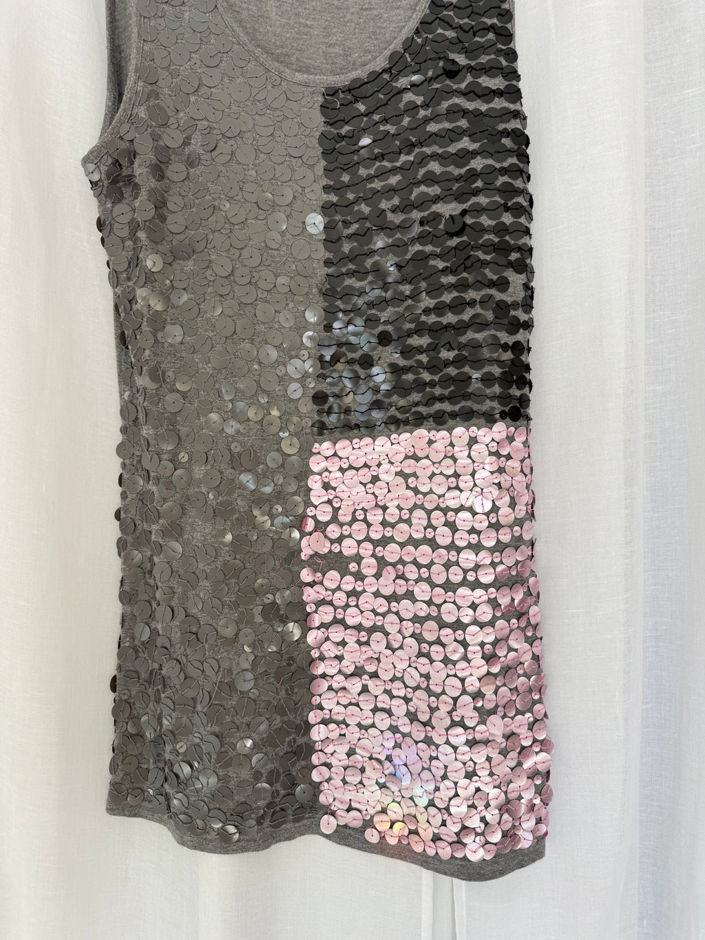 oversized paillette sequin mini dress ✧